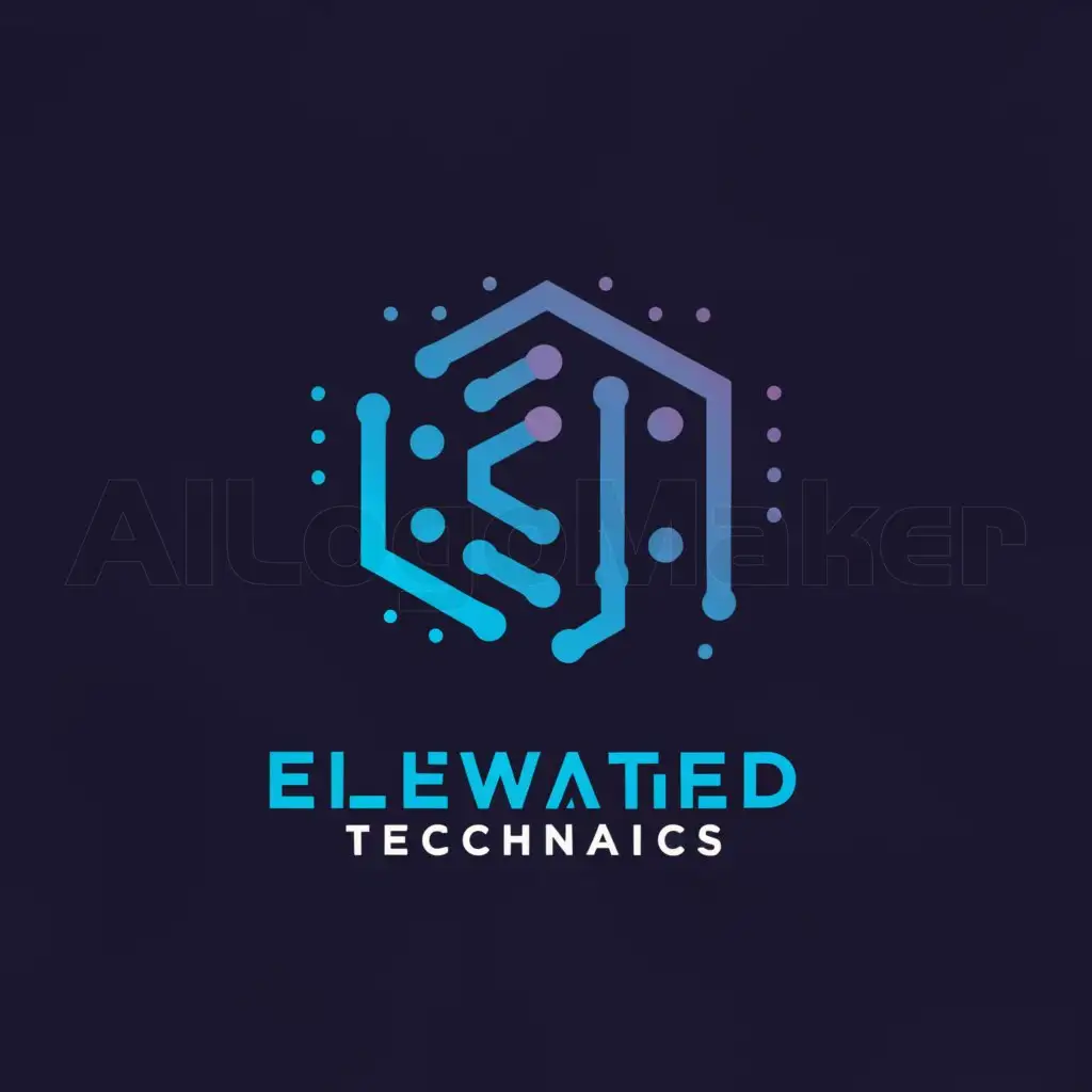 a logo design,with the text "Elevated Technicians", main symbol:Computer or Website,complex,be used in Technology industry,clear background