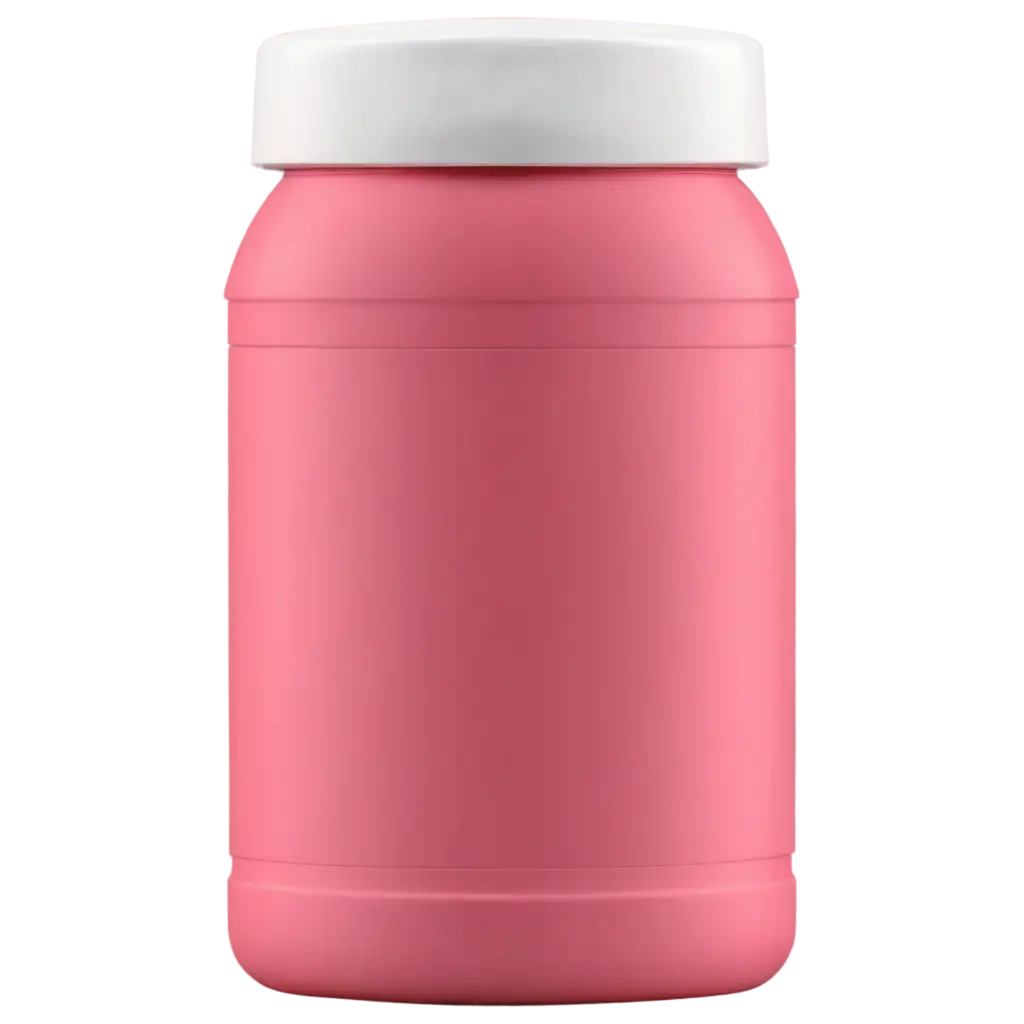 medicine plastic bottle pink color, 3d shape