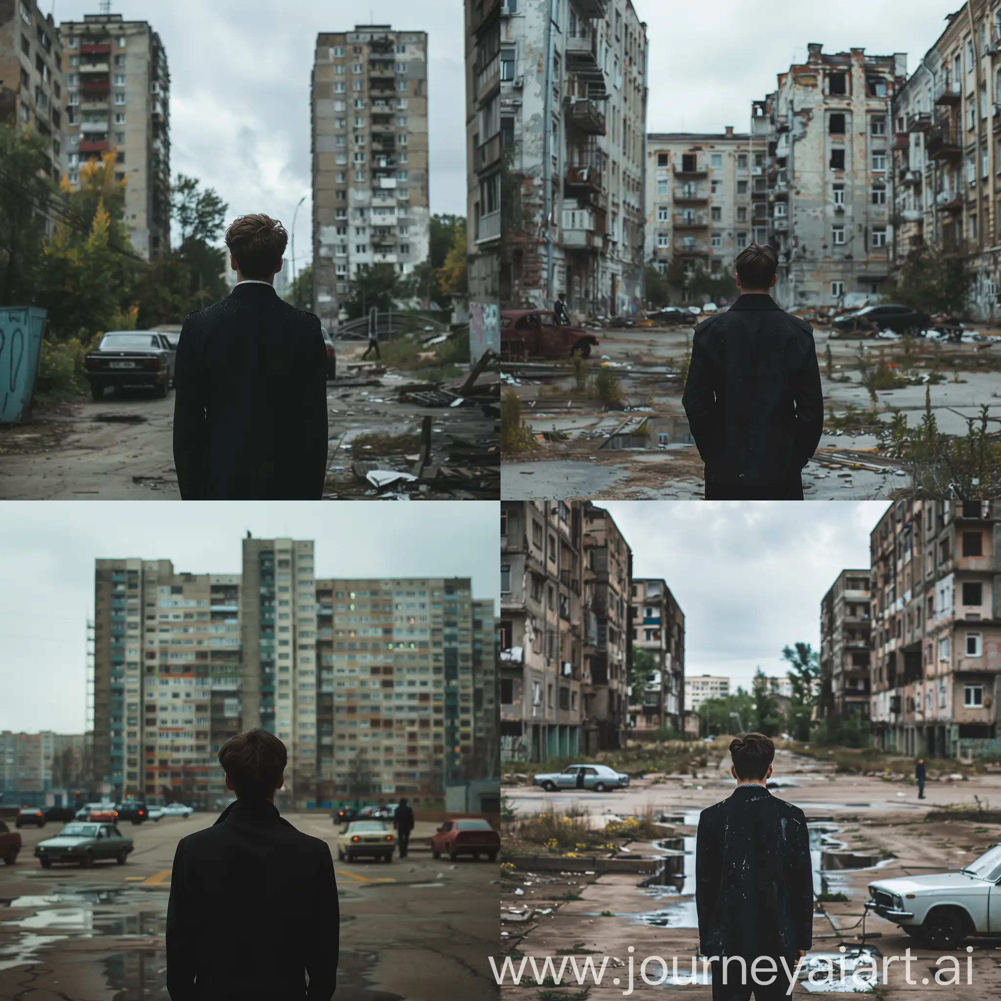 Gloomy-Soviet-Cityscape-with-a-Man-in-Classic-Black-Suit-High-Quality-4K-Stock-Photo