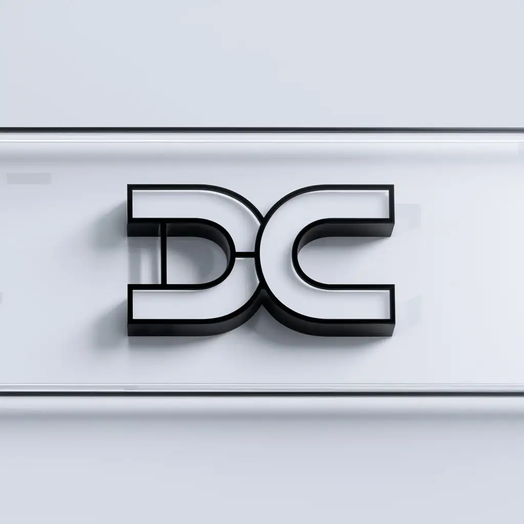 a logo design,with the text "dc", main symbol:DC,Minimalistic,clear background