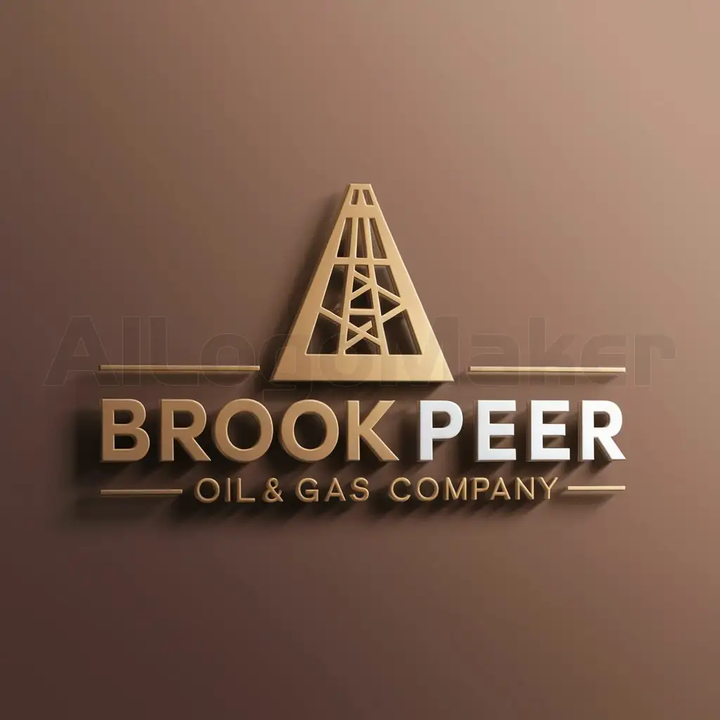 a logo design,with the text "Oil and gas company", main symbol:Brookpeer,Moderate,clear background