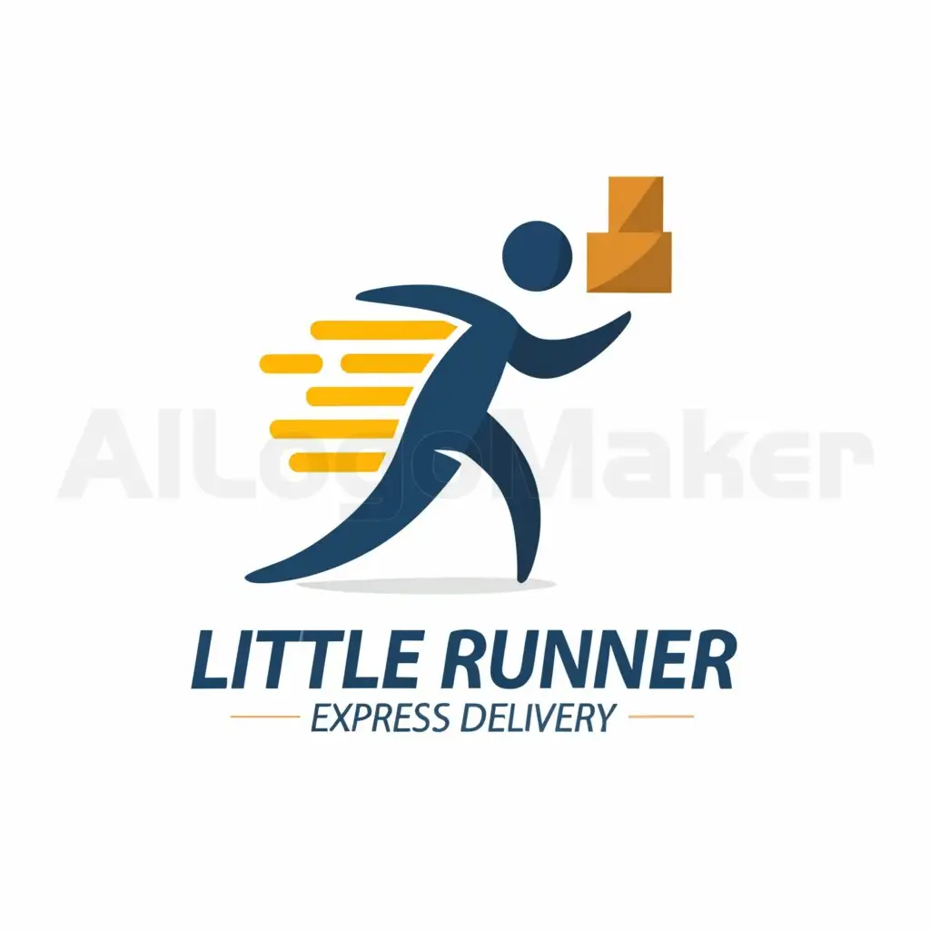 a logo design,with the text "Little Runner", main symbol:Speed,Moderate,be used in Express delivery industry,clear background