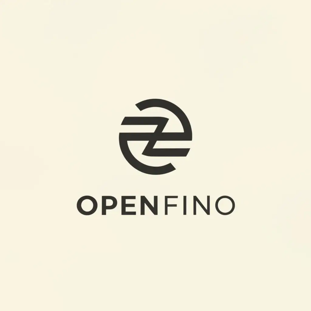 a logo design,with the text "Open Fino", main symbol:Finance,Moderate,be used in Finance industry,clear background