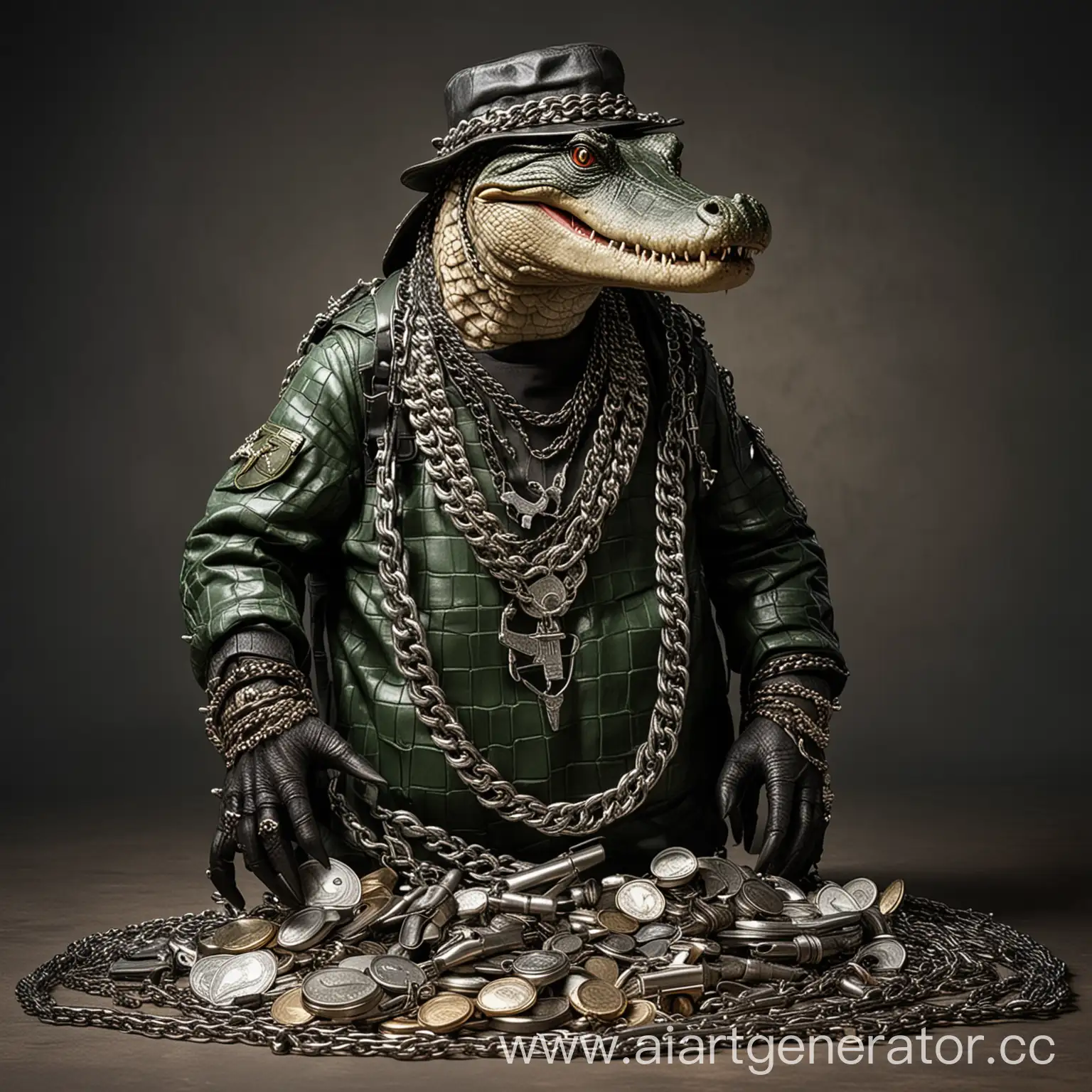 Cool-Alligator-with-AK47-and-Wealth
