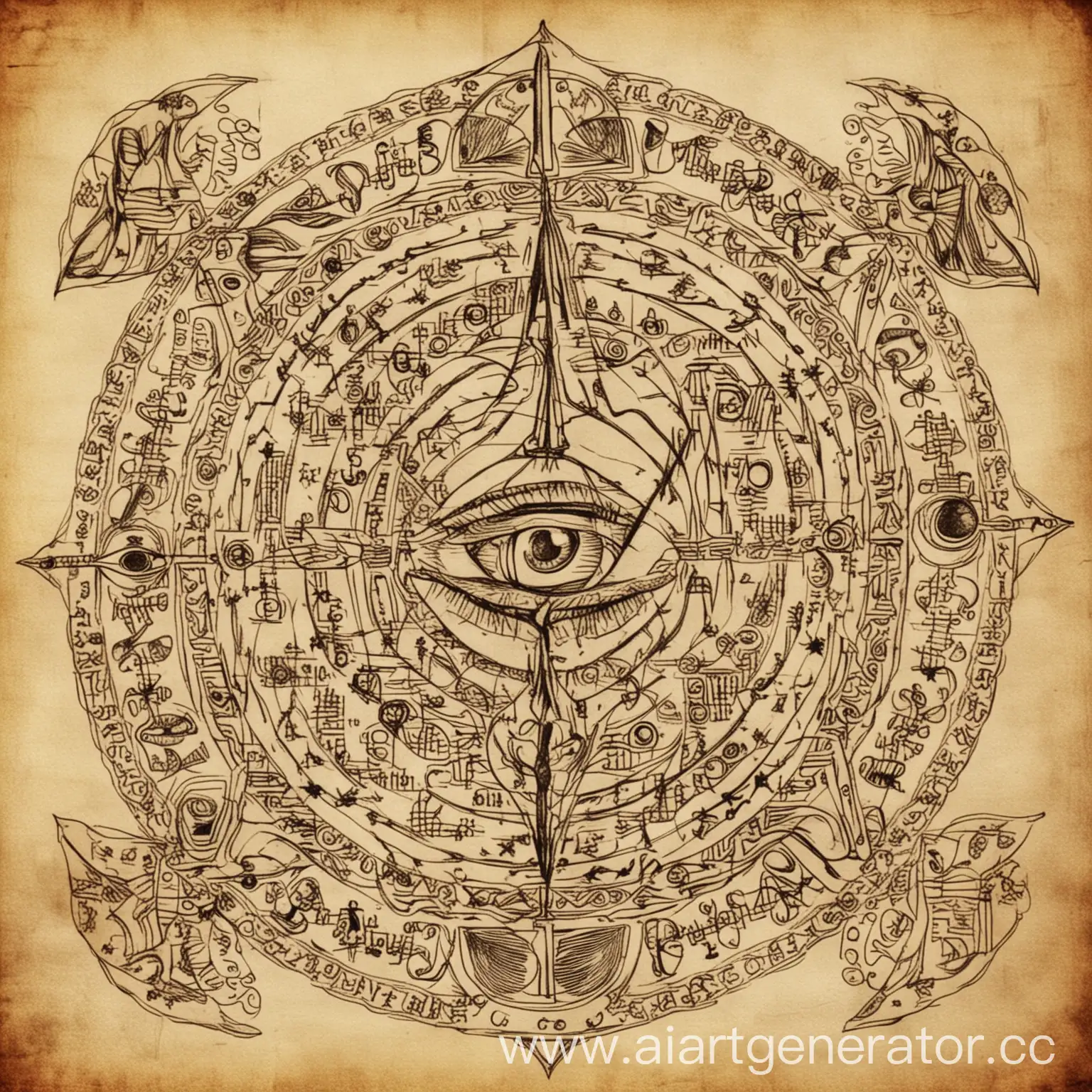 Mystical-Esoteric-Symbols-Unveiled-in-Cosmic-Symphony