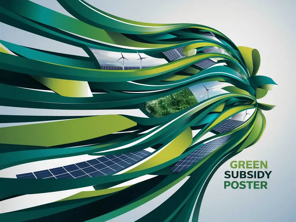 green subsidy european poster without text
