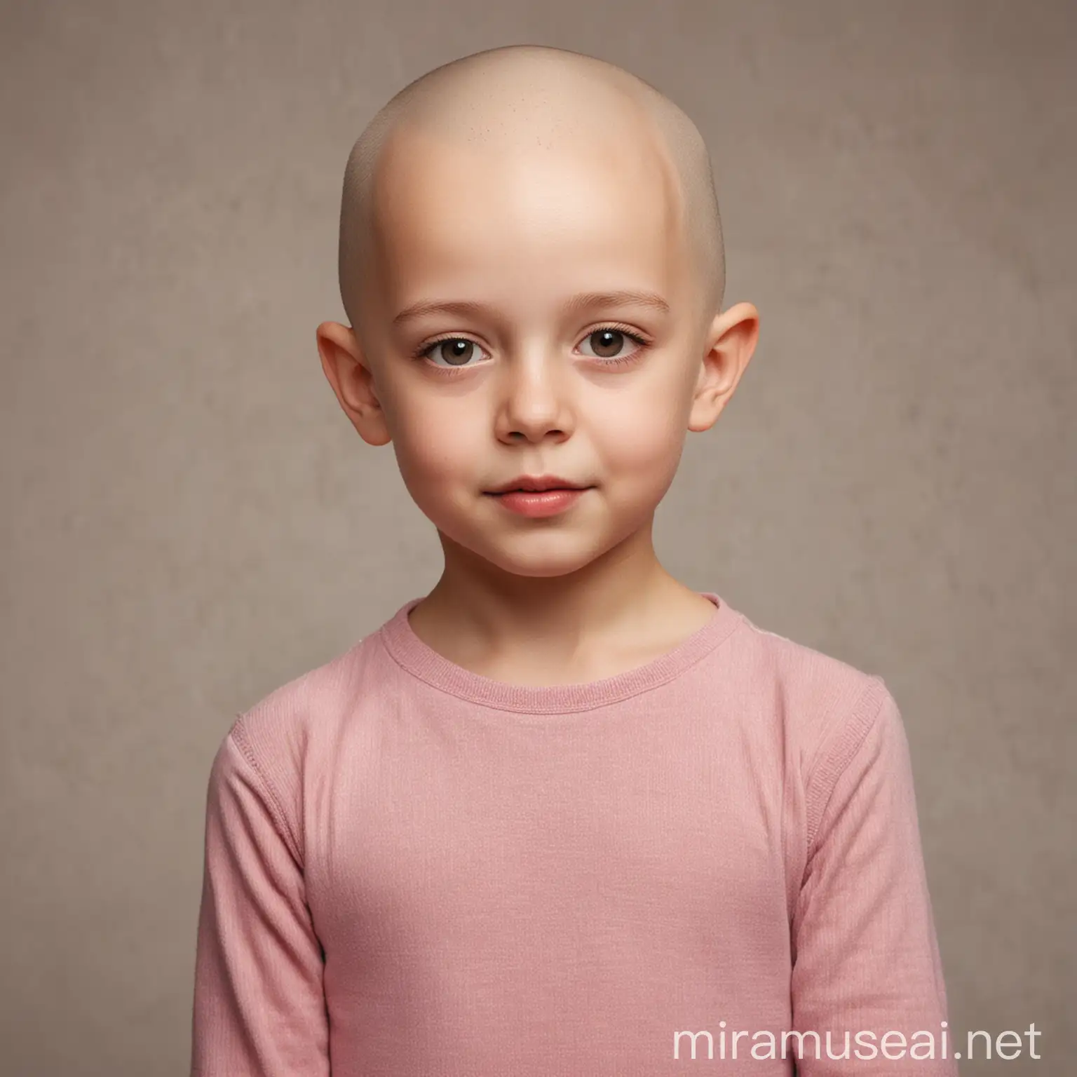 Bald 7YearOld Girl Exudes Confidence and Youthfulness