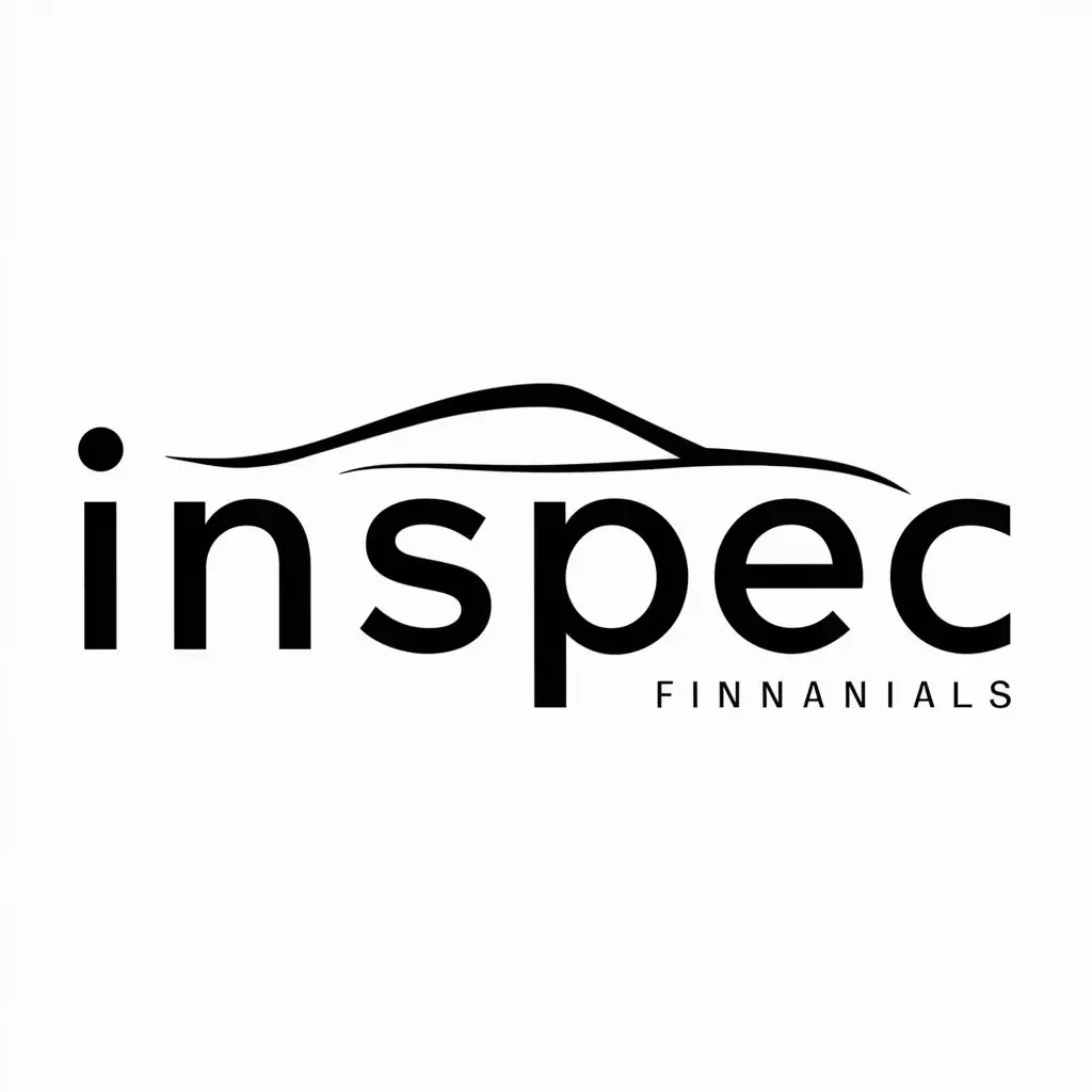 a logo design,with the text "Inspec", main symbol:car,Moderate,be used in Finance industry,clear background