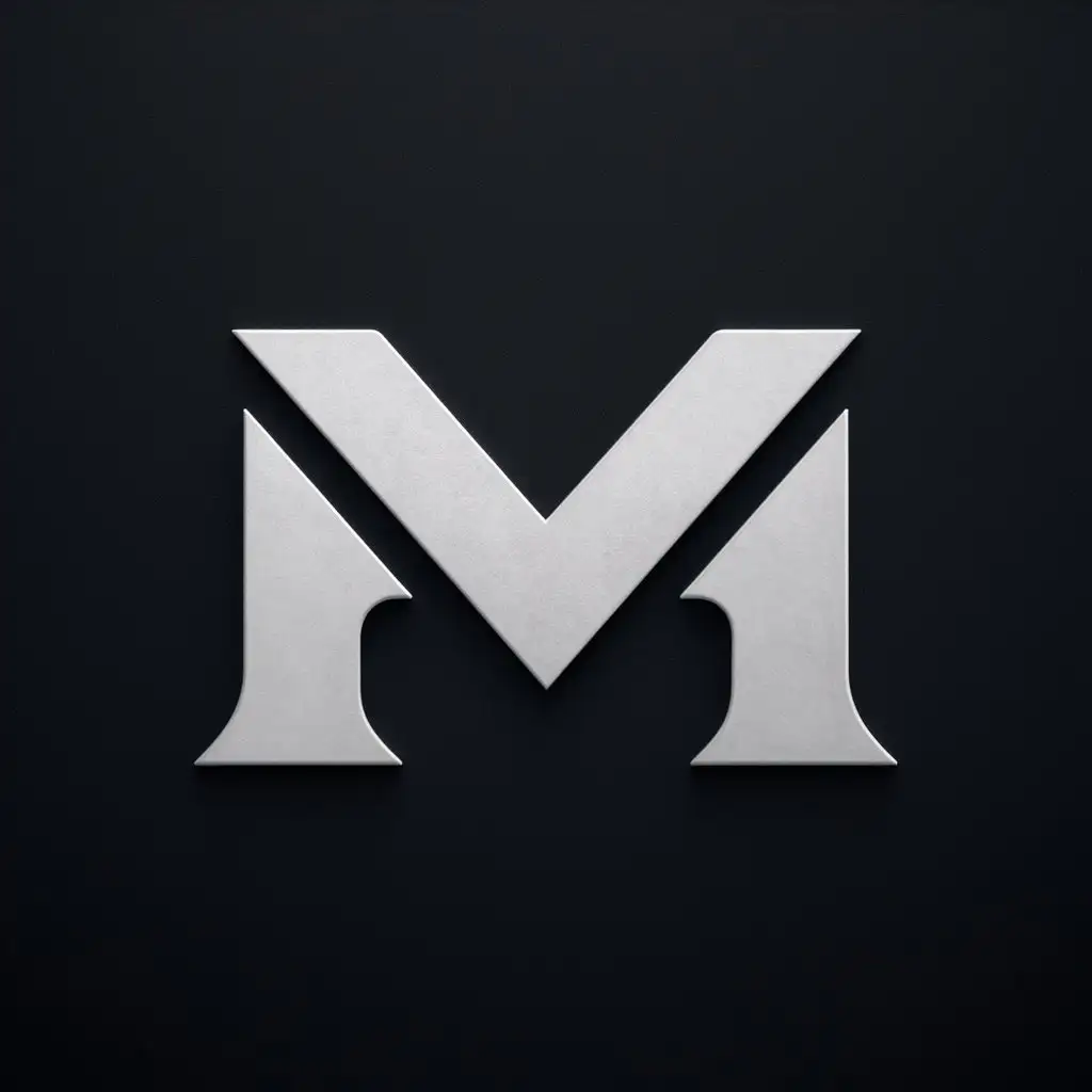 a logo design,with the text "M", main symbol:M white colour black background,Moderate,clear background