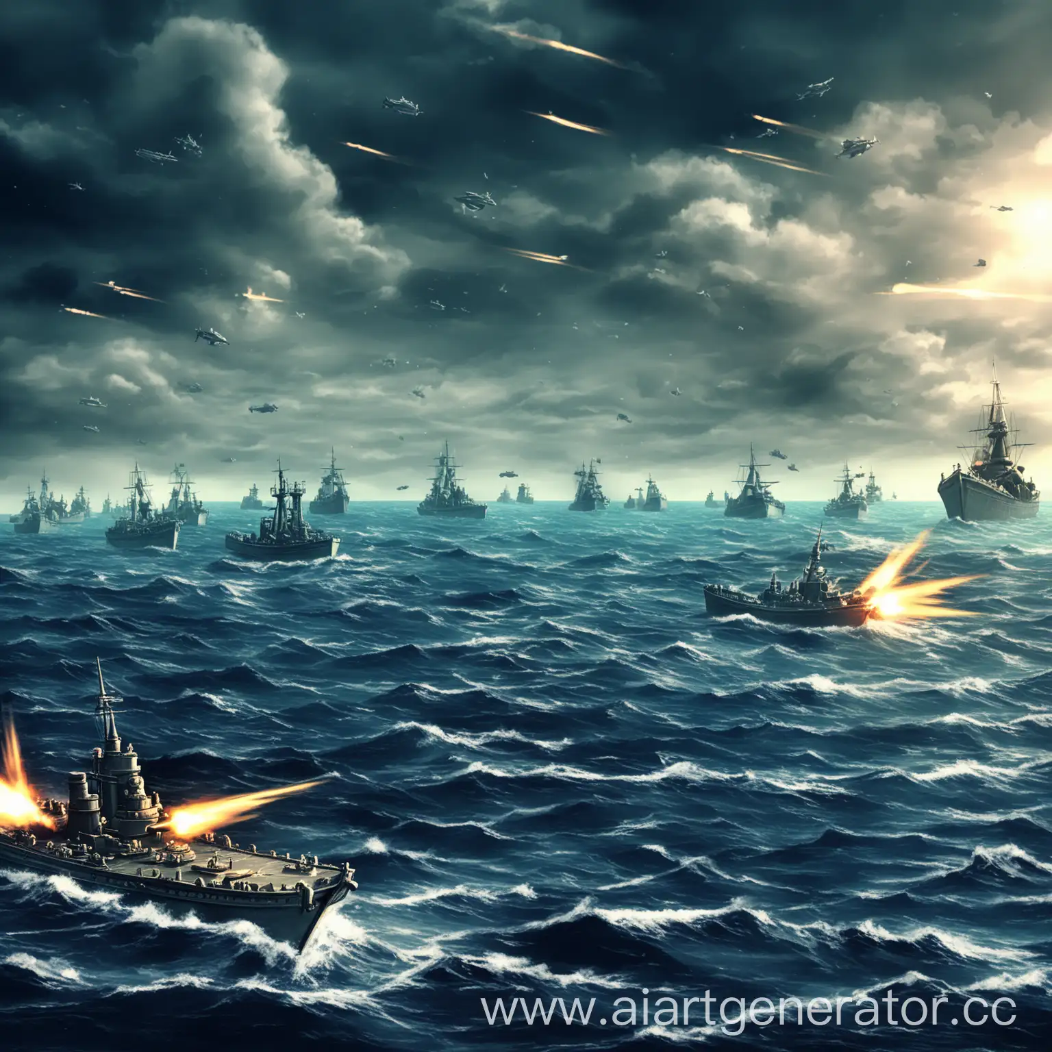 Ocean-Battle-Game-Background-HighResolution-Sea-Warfare-Scene