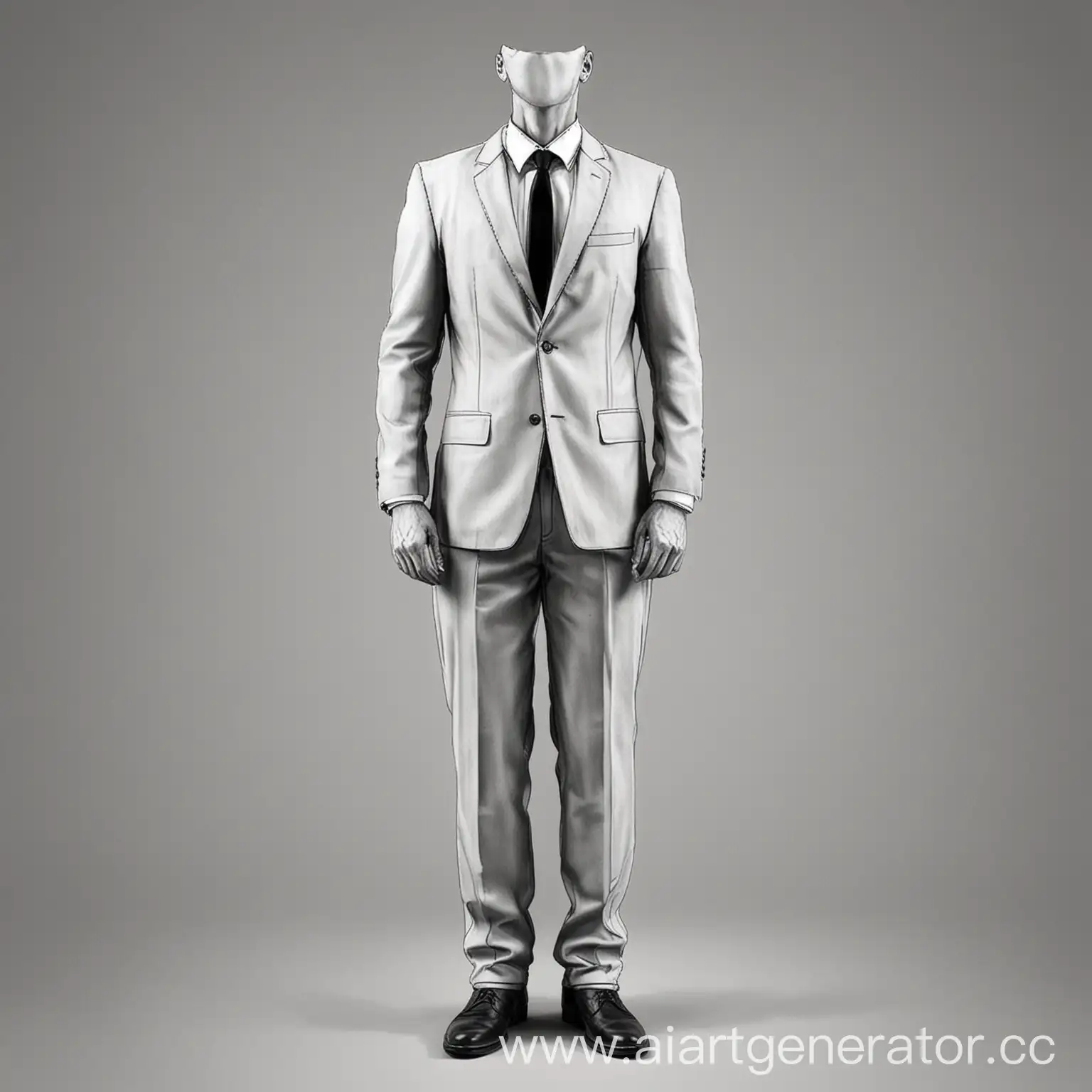 Elegant-Line-Art-of-a-Person-in-a-Suit-Standing-Upright-from-the-Front-View