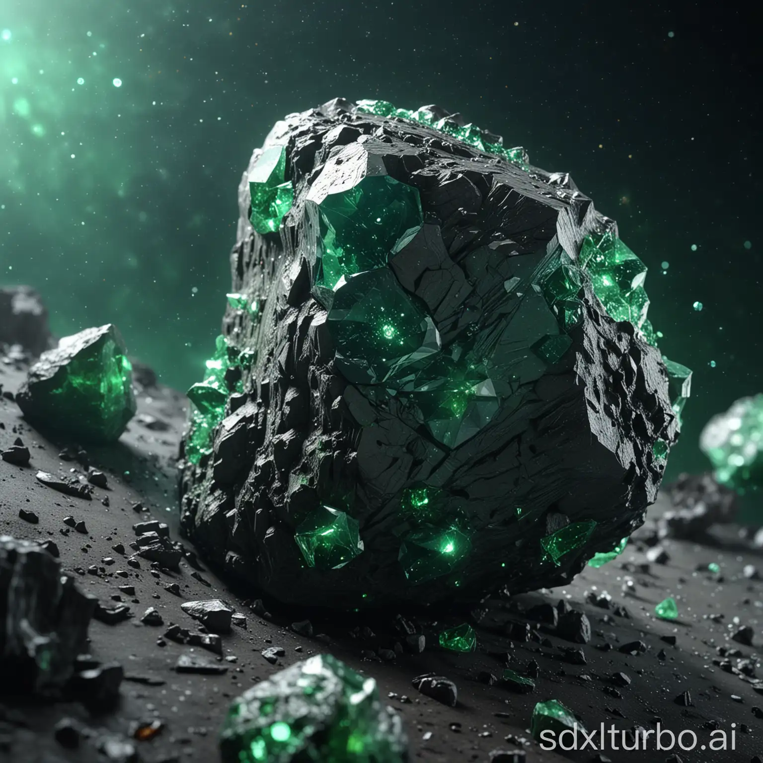 Detailed-Asteroid-Surface-with-Green-Crystals-and-Soft-Lighting