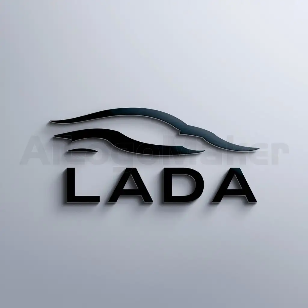 a logo design,with the text "Lada", main symbol:Lada,complex,be used in Automotive industry,clear background
