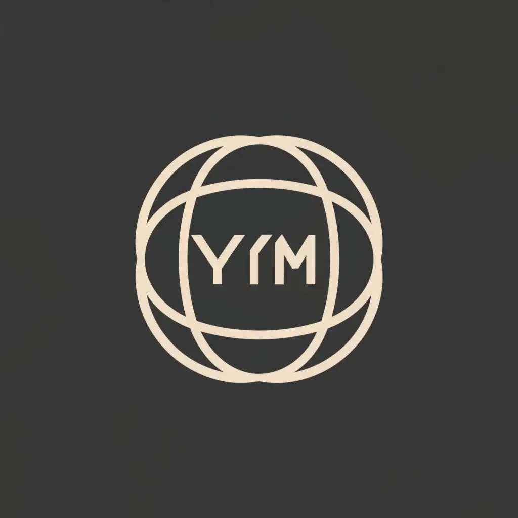 a logo design,with the text "YIM", main symbol:circle, rhombus, square,Moderate,clear background