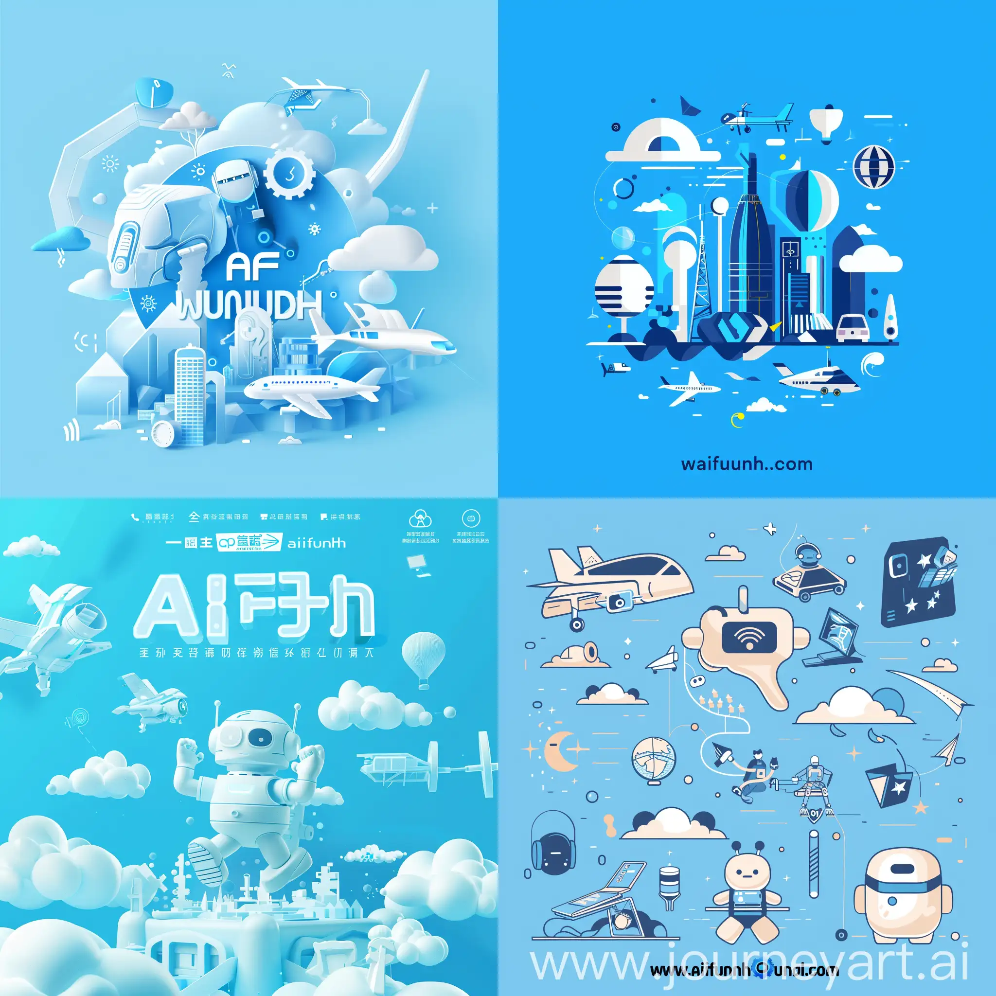 Modern-Sky-Blue-AI-and-Entertainment-Navigation-Website-Icon