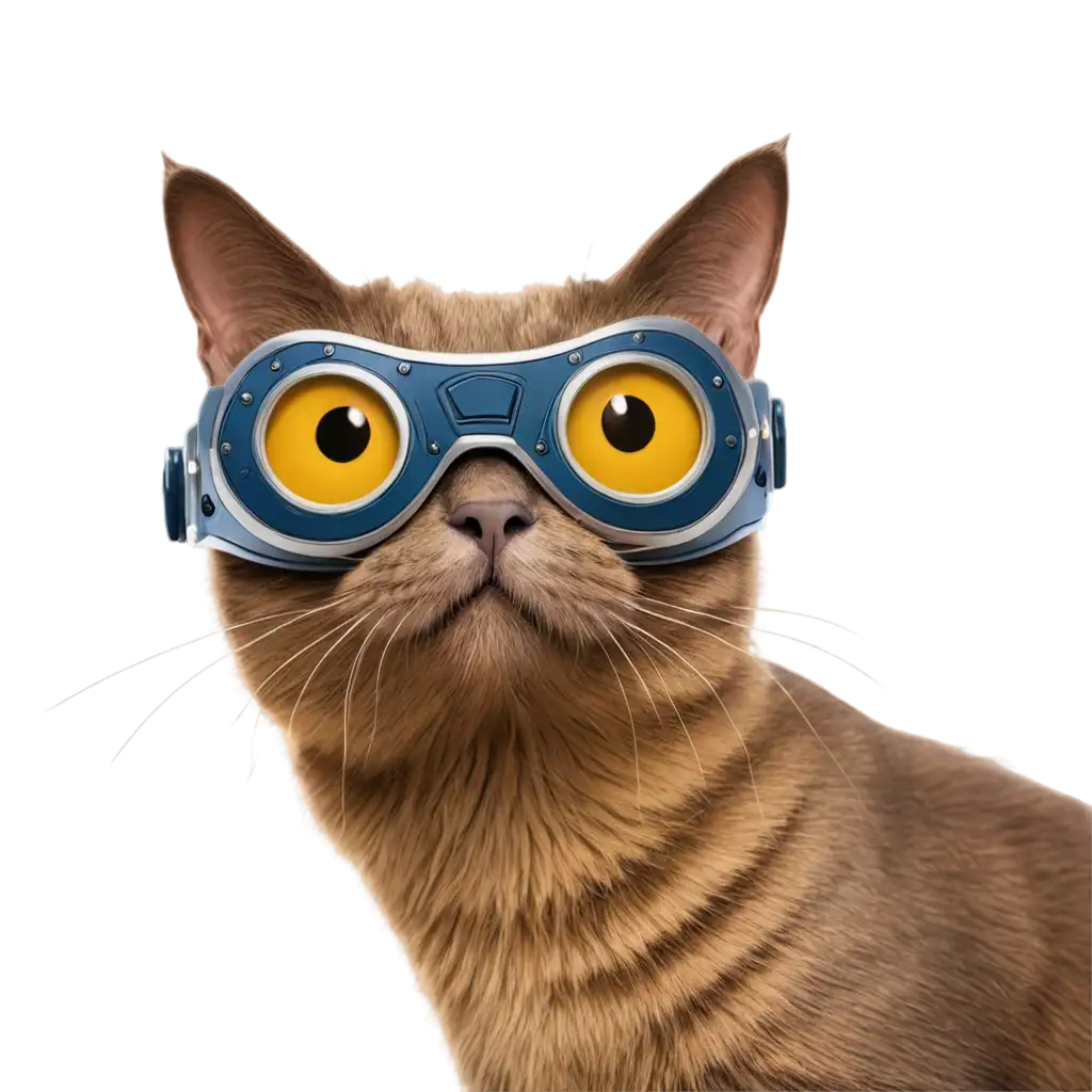 head cat cartoon with starlord mask