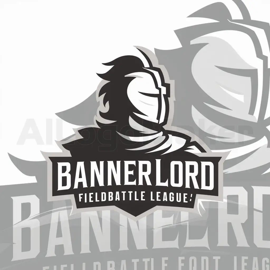 a logo design,with the text "Bannerlord Fieldbattle League", main symbol:Knight,Moderate,be used in 0 industry,clear background