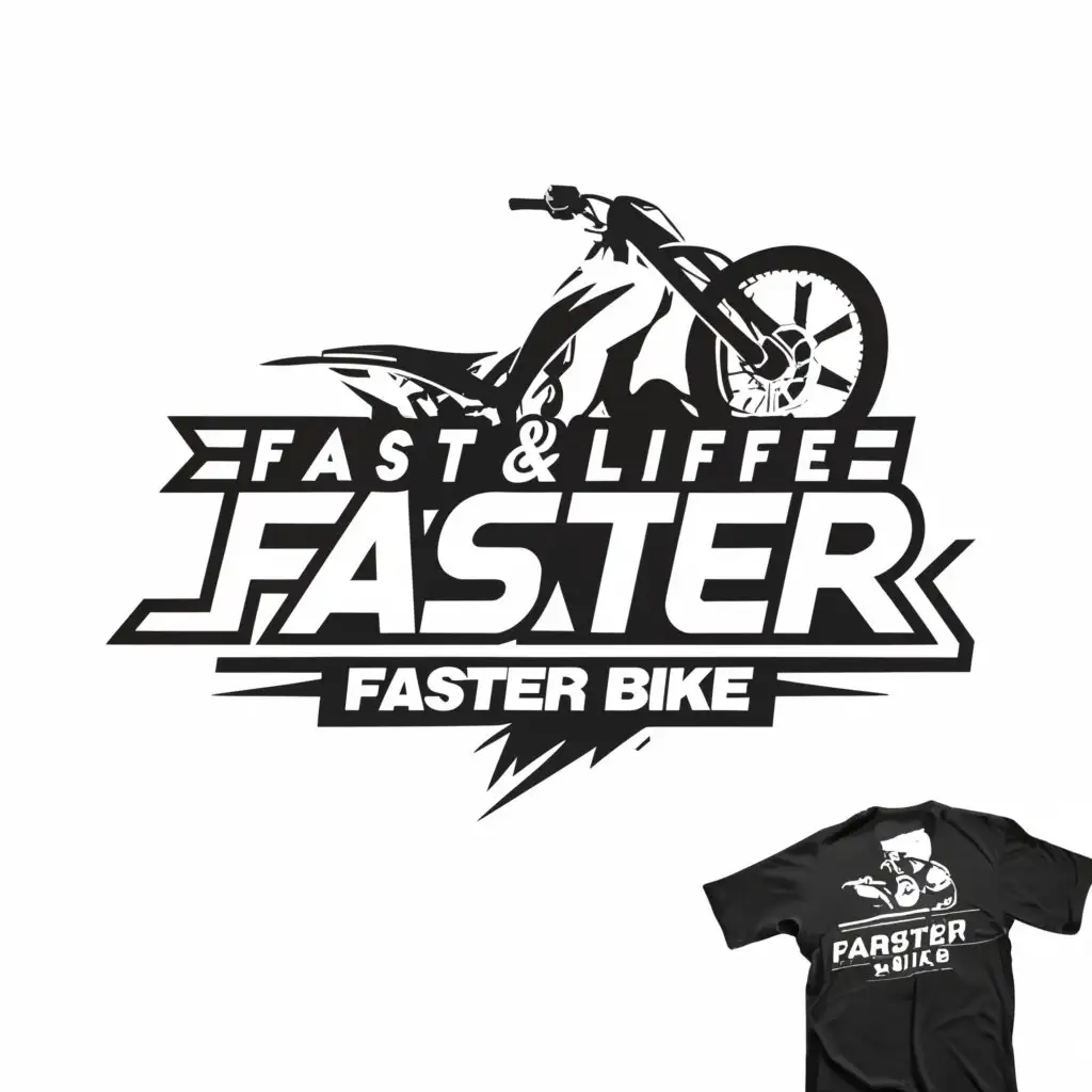 a logo design,with the text "FAST LIFE FASTER BIKE", main symbol:heart beat,Moderate,be used in Automotive industry,clear background