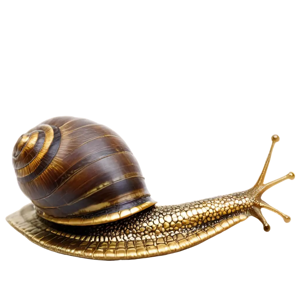Magical-Snail-with-Golden-Accents-Enchanting-PNG-Image-for-Online-Delight