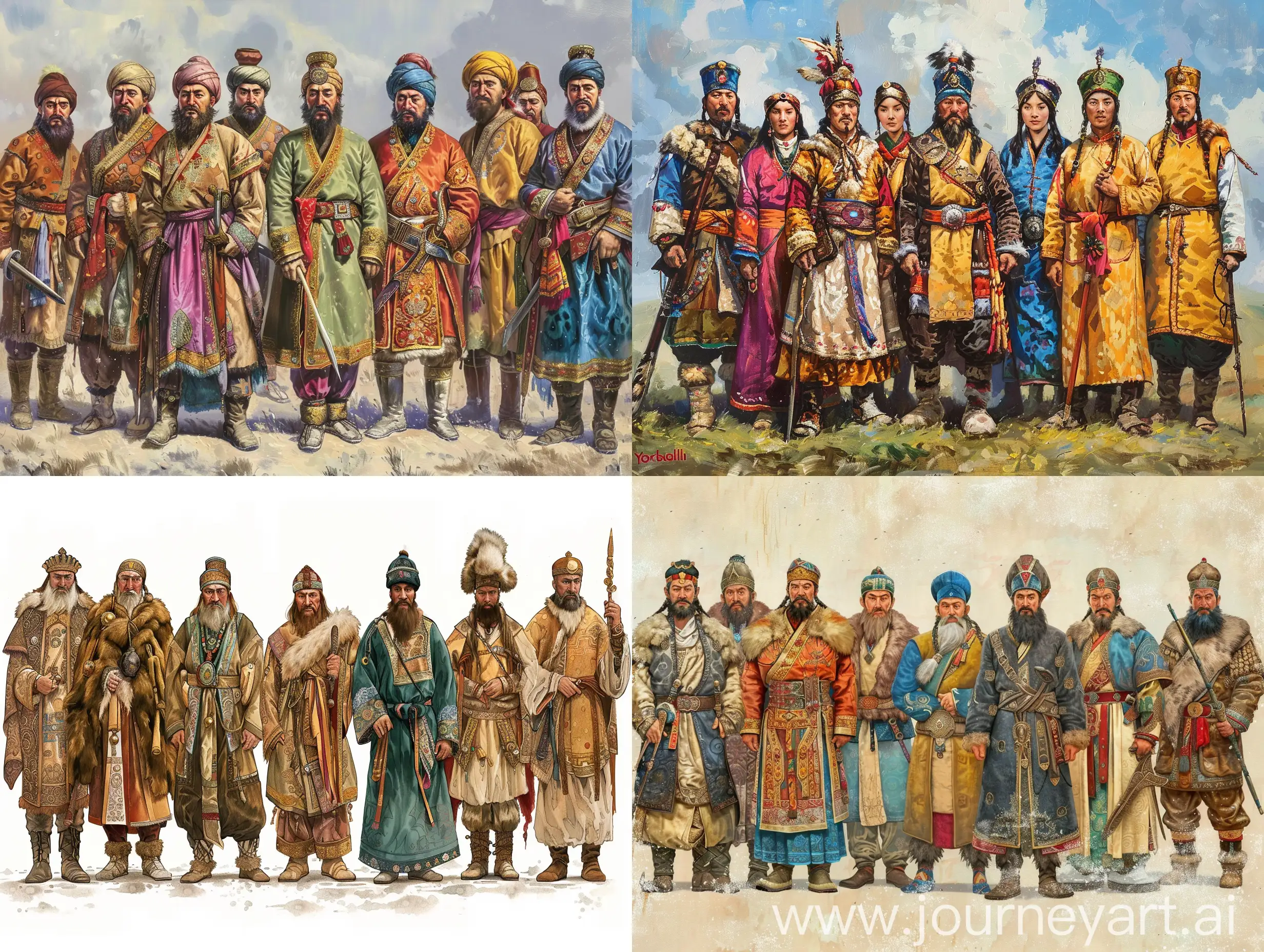 Yoruks were divided into many tribes. Among the last tribes mentioned in the literature are Aksigirli, Ali Efendi, Bahsıs, Cakallar, Coşlu, Qekli, Gacar, Güzelbeyli, Horzum, Karaevli, Karahacılı, Karakoyunlu, Karakayalı, Karalar, Karakeçili, Manavlı, Melemenci, San Agalı, Sanhacılı, Sarıkeçili, Tekeli and Yeni Osmanlı. These tribes are divided into clans or lineages called boy, sülale or oba. High quality, mongolian.