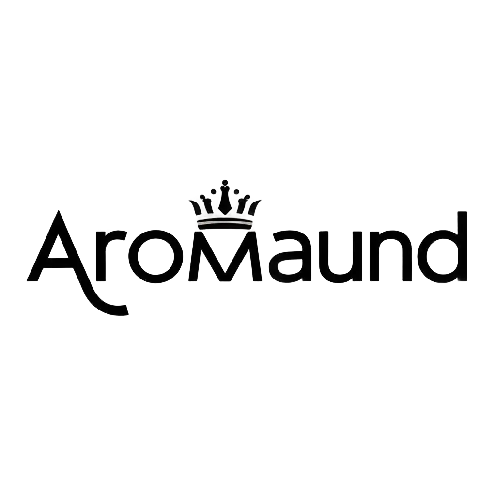 LOGO-Design-For-AROMAUND-Crown-Symbol-on-a-Clear-Background