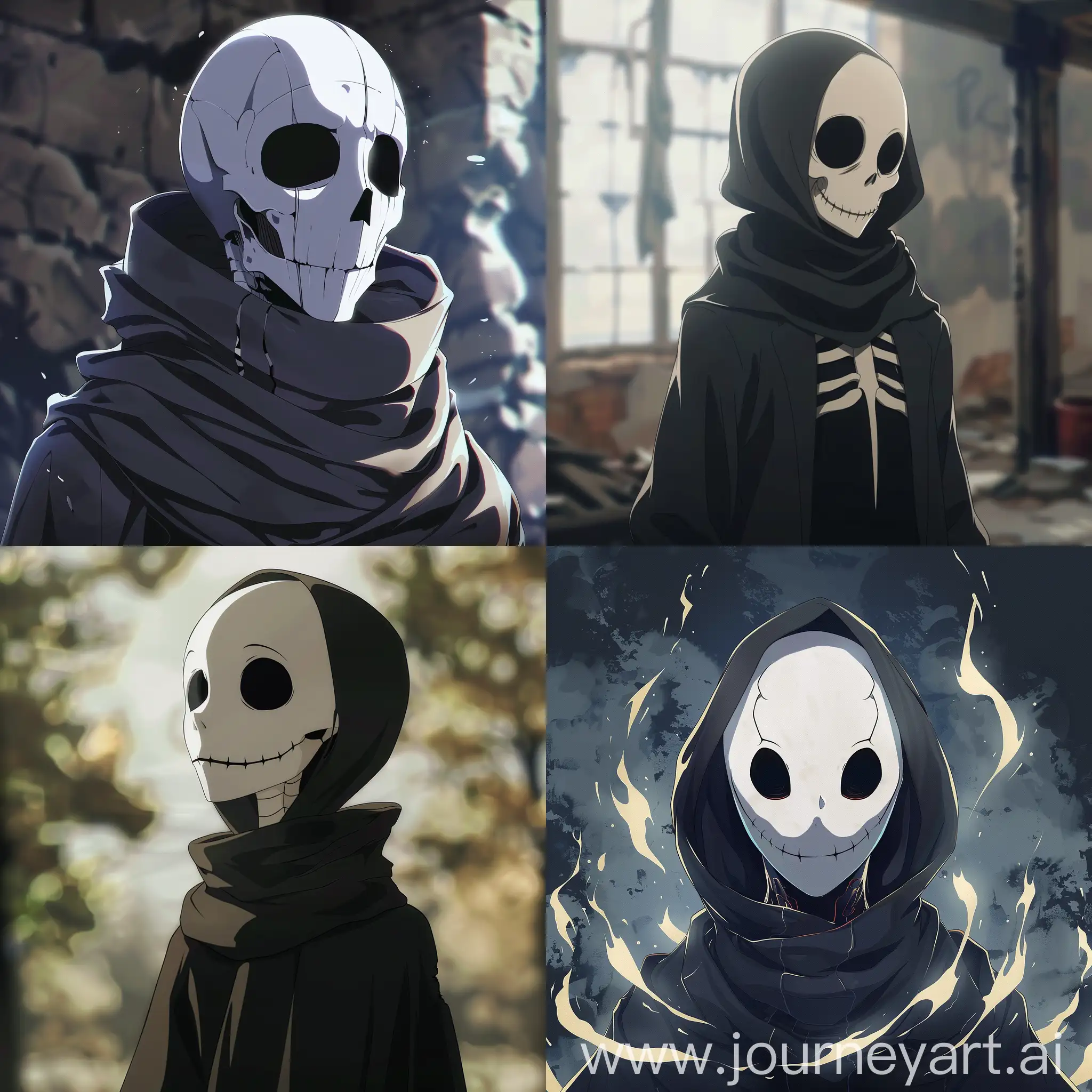 Gaster from undertale in anime 2D