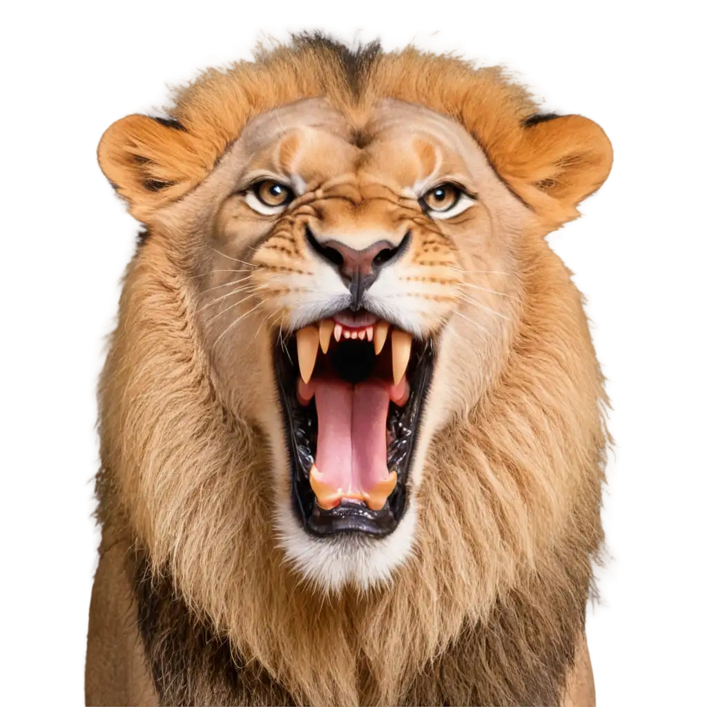 Majestic-Roaring-Lion-PNG-Image-A-Symbol-of-Strength-and-Power