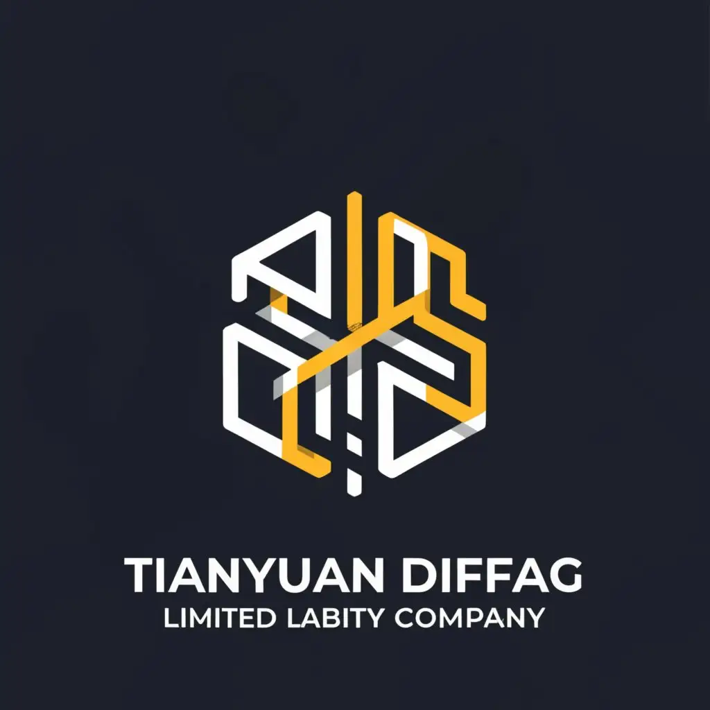 LOGO-Design-For-Tianyuan-Difang-Limited-Liability-Company-Modern-Lines-Symbolizing-Connectivity-and-Clarity
