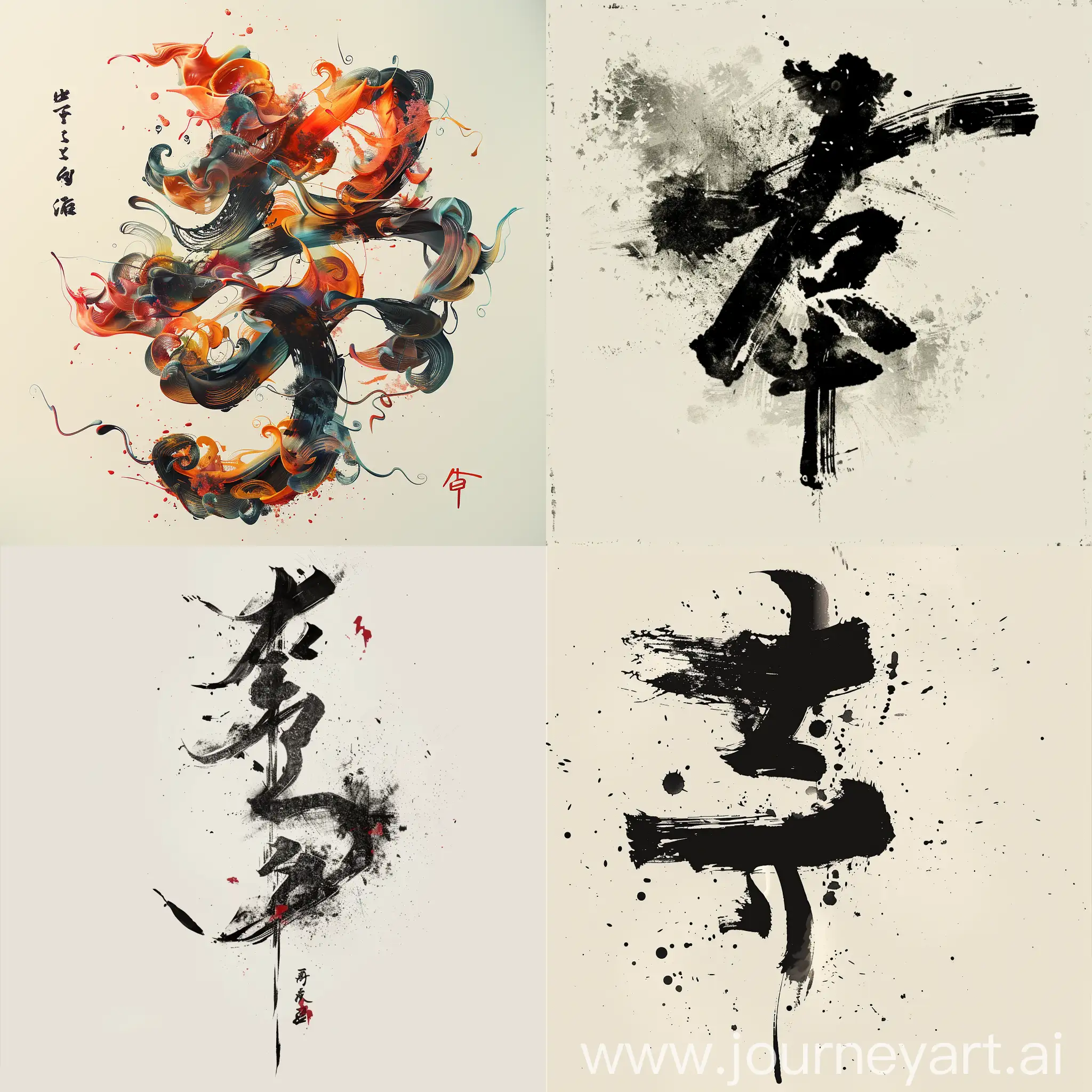 Artistic-Font-Design-of-Yishu-Elegant-Calligraphy-Style