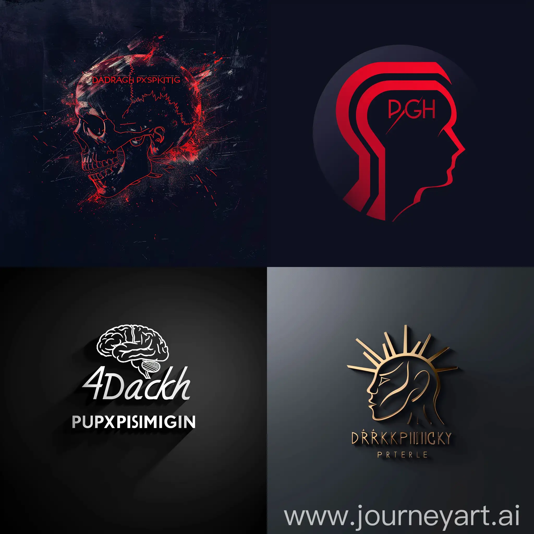 Dark Psychology, logo, 4k