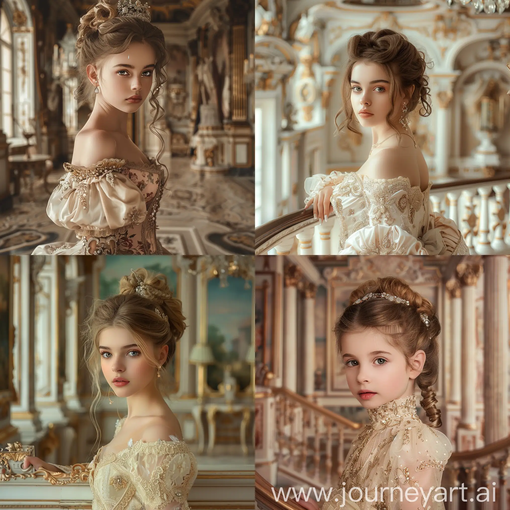 Elegant-Portrait-of-a-Beautiful-Girl-in-a-Royal-Princess-Dress-in-a-Luxurious-Mansion