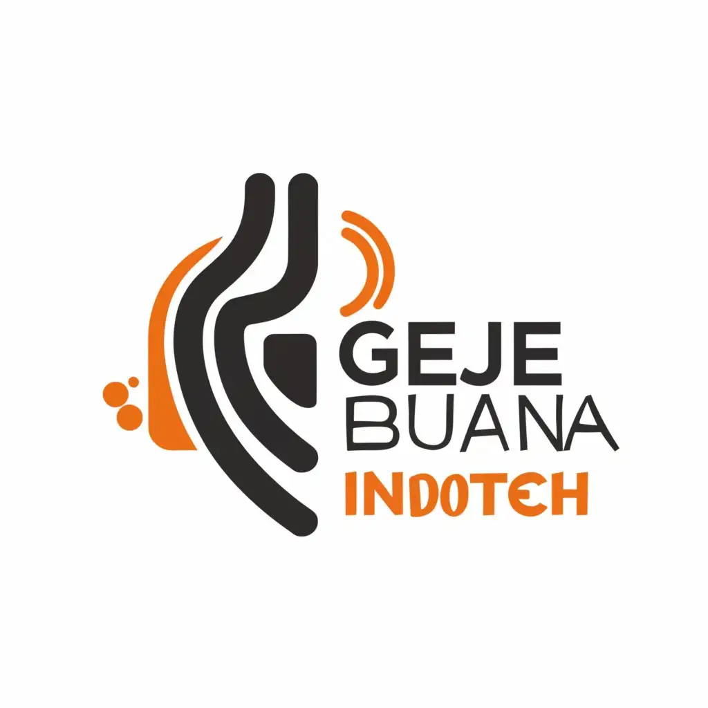 a logo design,with the text "GEJE BUANA INDOTECH
", main symbol:FLANGES , PT,Minimalistic,clear background