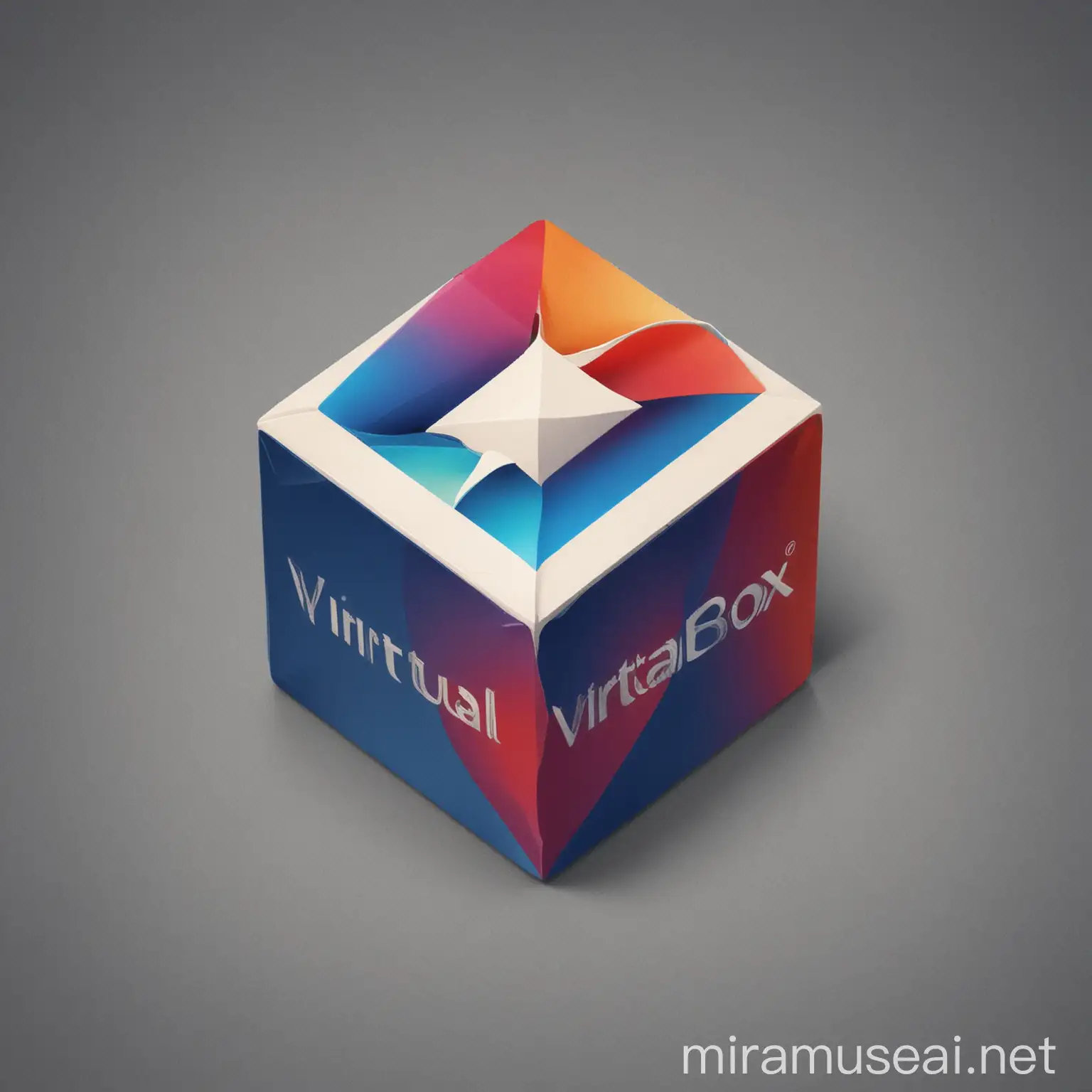 VirtualBox Logo in Enhanced Realism