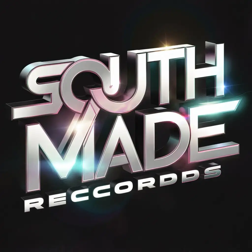 South Made Records 3D Logo Design