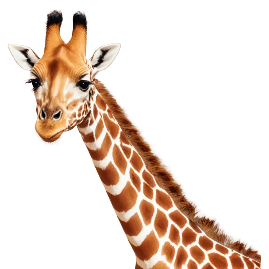 Cheerful Giraffe Smiling PNG Image Capturing Joy and Optimism in ...