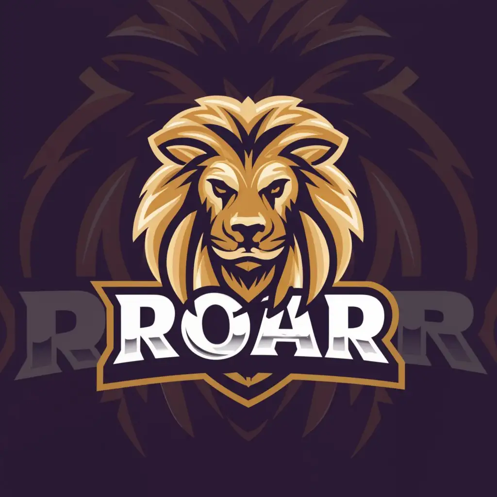 LOGO-Design-For-Roar-Unleash-Your-Roar-with-a-Majestic-Lion-Symbol
