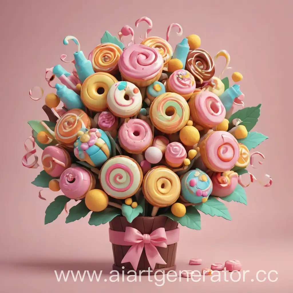 Colorful-Cartoon-Bouquet-of-Sweets-Playful-Candy-Flowers-and-Lollipops