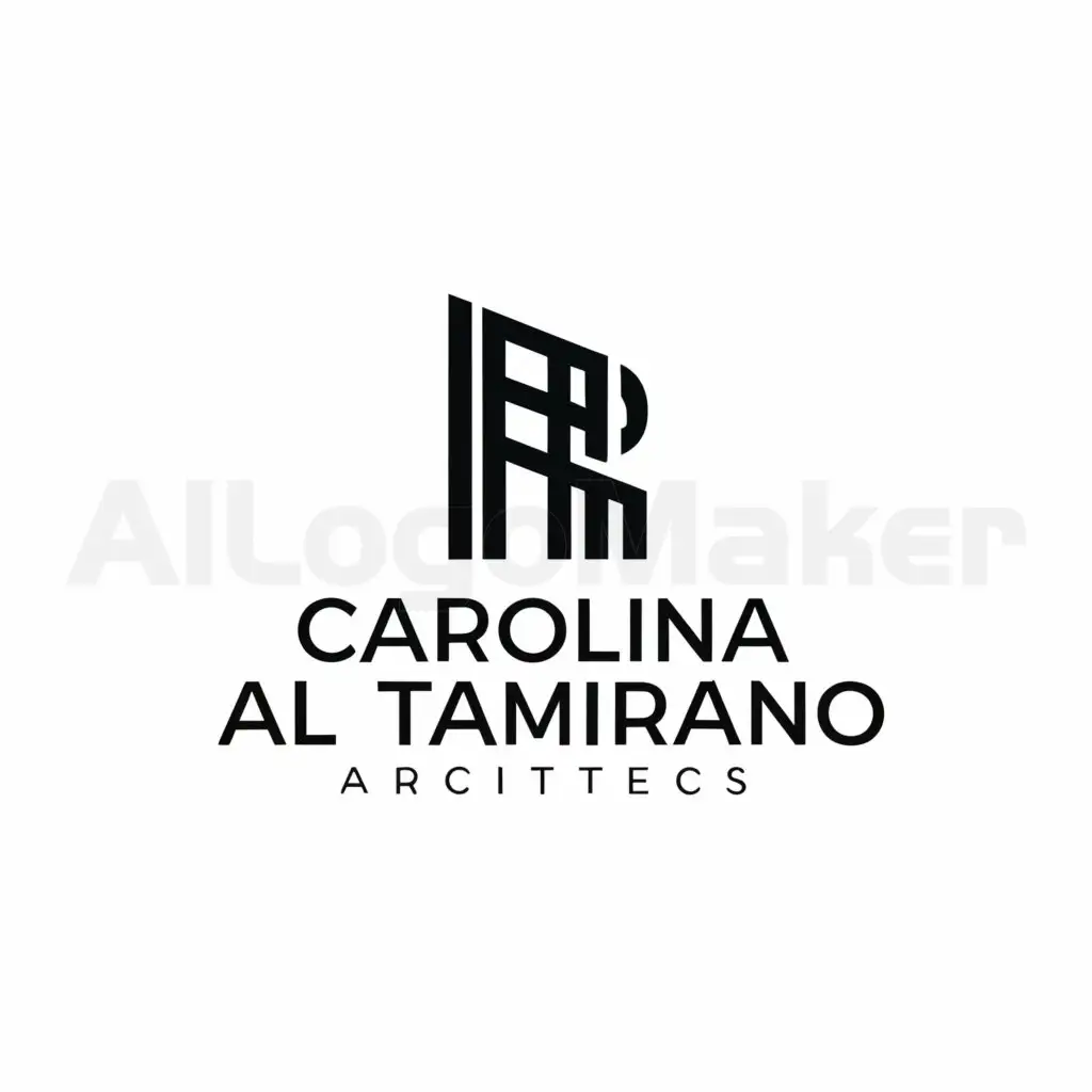 a logo design,with the text "Carolina Altamirano Architects", main symbol:A
P
book,Minimalistic,be used in architecture industry,clear background