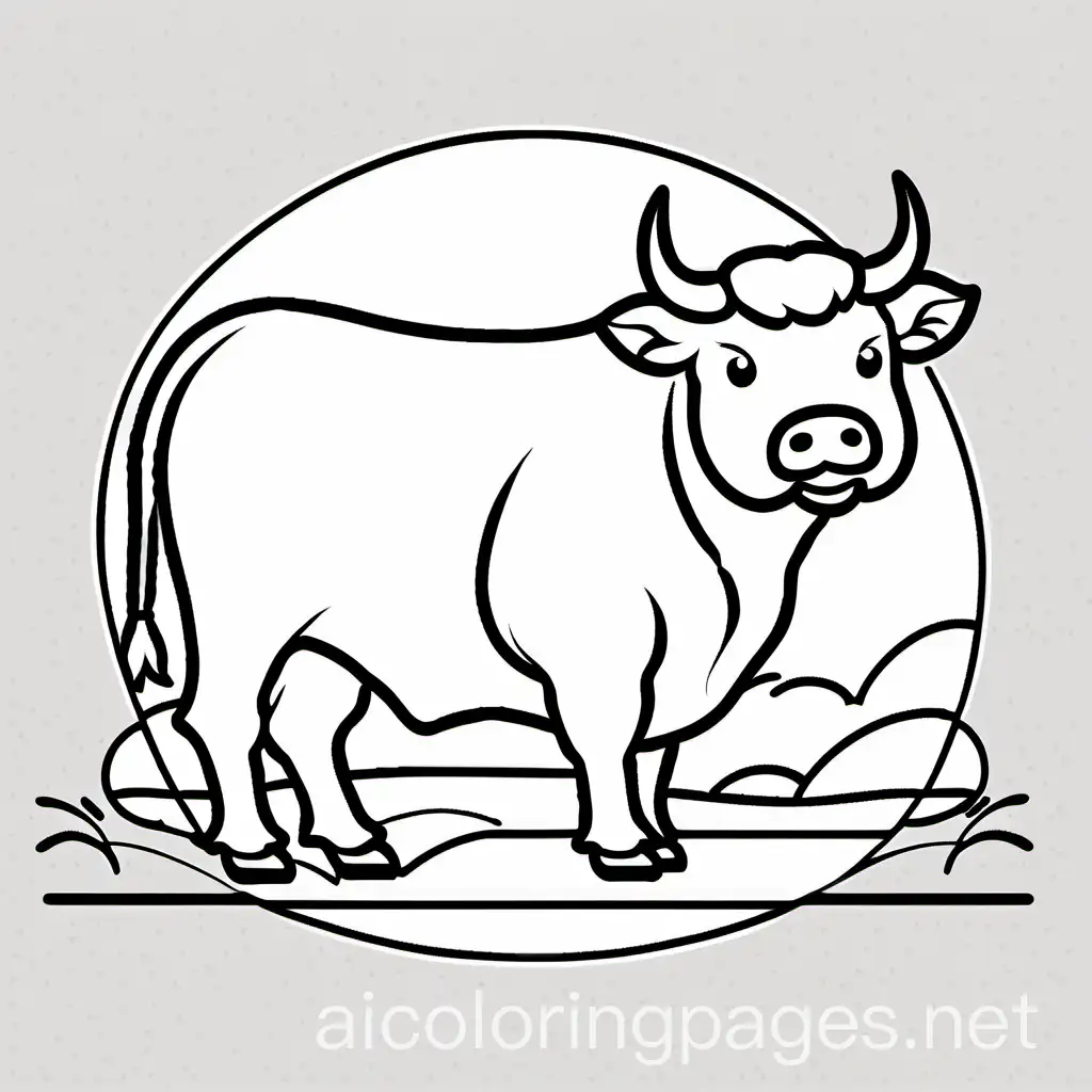 Simple-Black-and-White-Bull-Coloring-Page-for-Kids