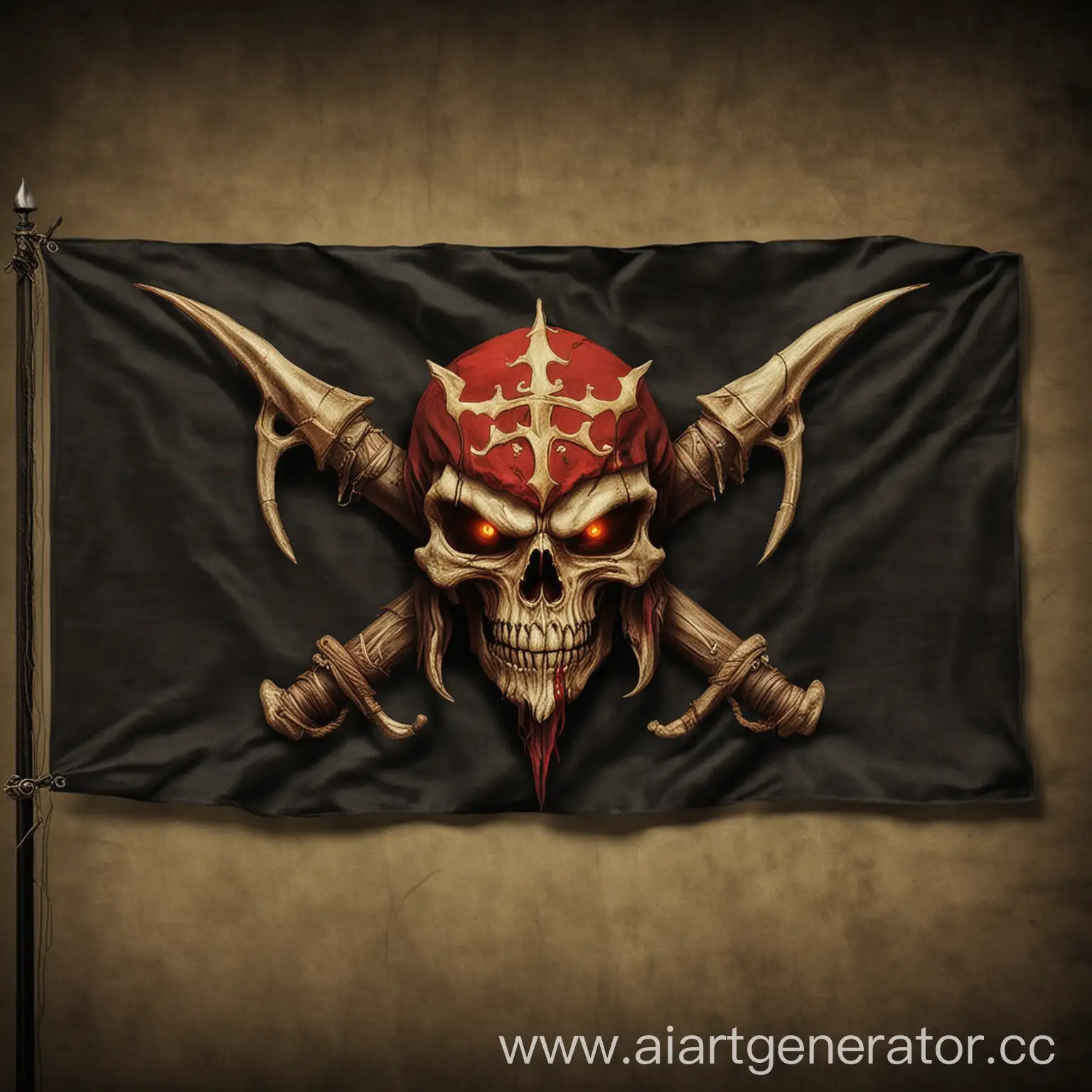 Diablo пиратский флаг
