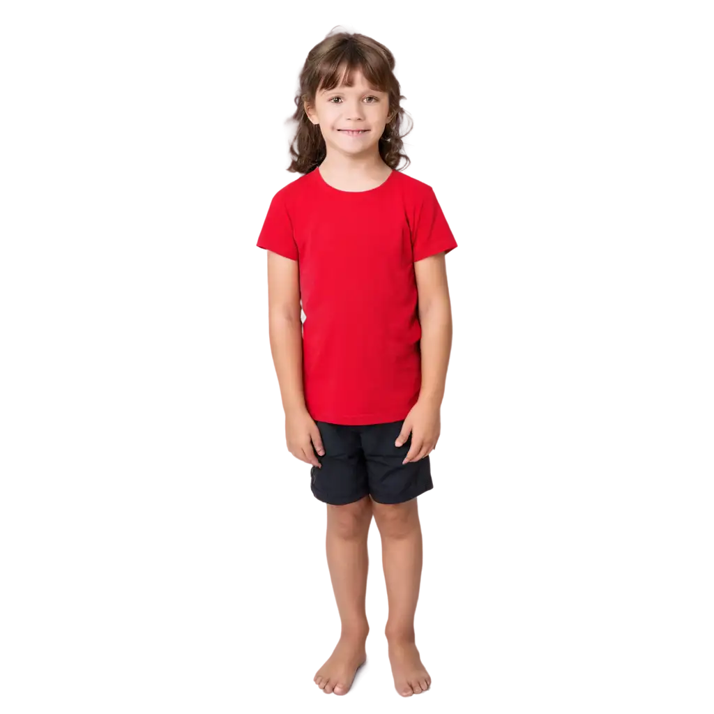 Chloe Clark (Niña De 4 Años) Llevando Camisa roja
