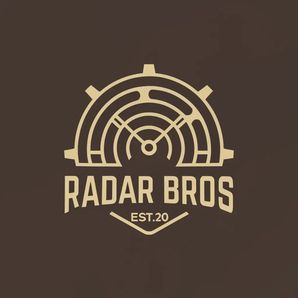 a logo design,with the text "Radar Bros", main symbol:Radar,complex,be used in Internet industry,clear background