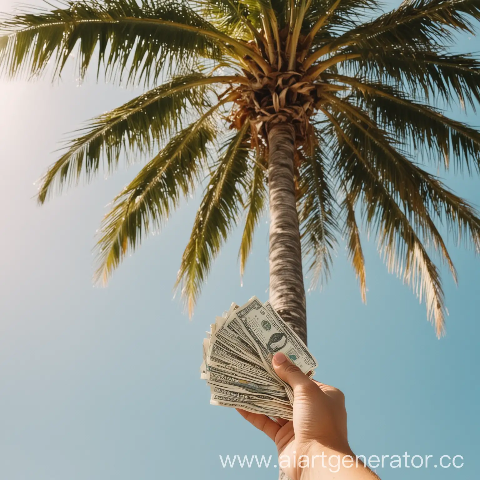 money under the palm tree