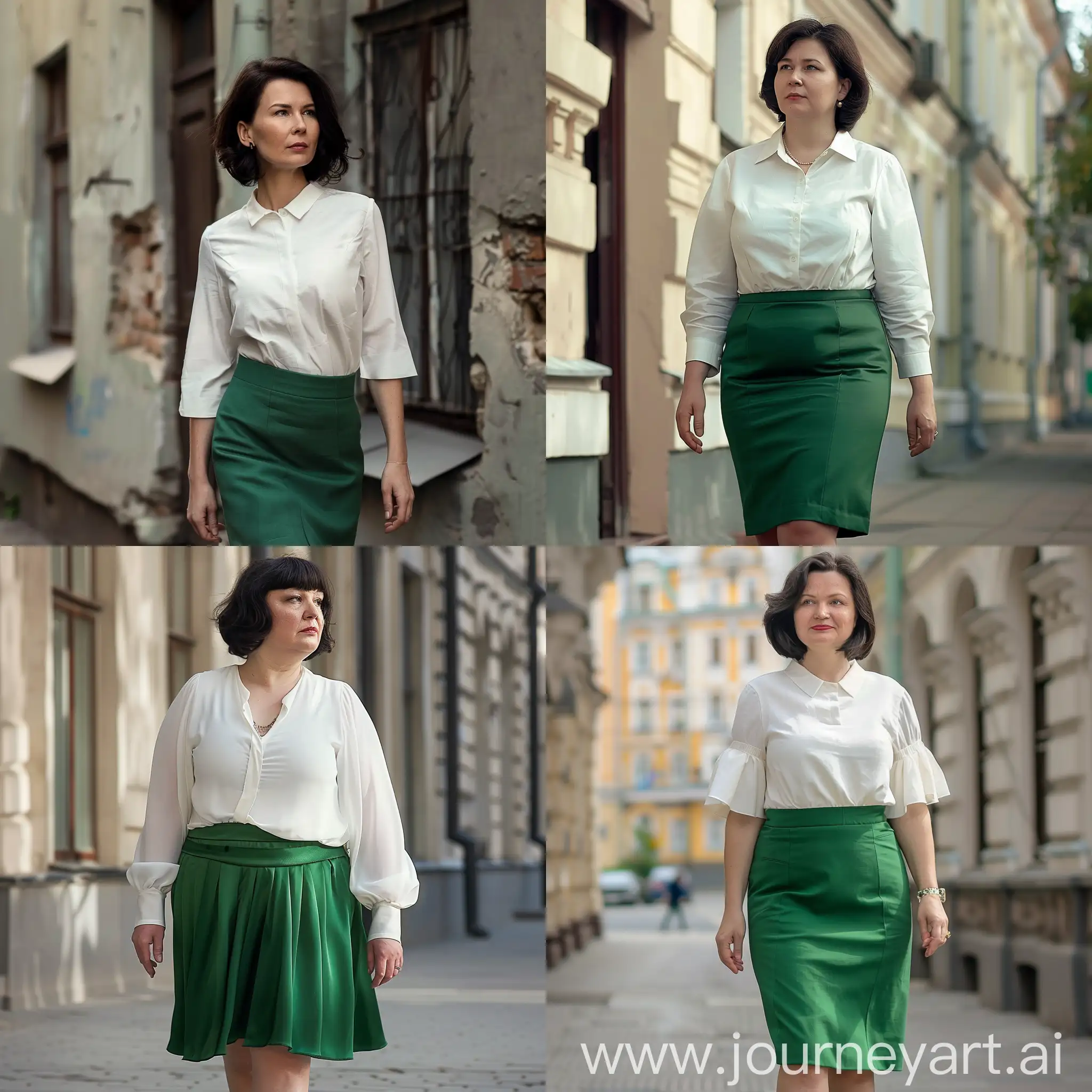 Experienced-Russian-Language-and-Literature-Teacher-in-Green-Skirt-and-White-Blouse