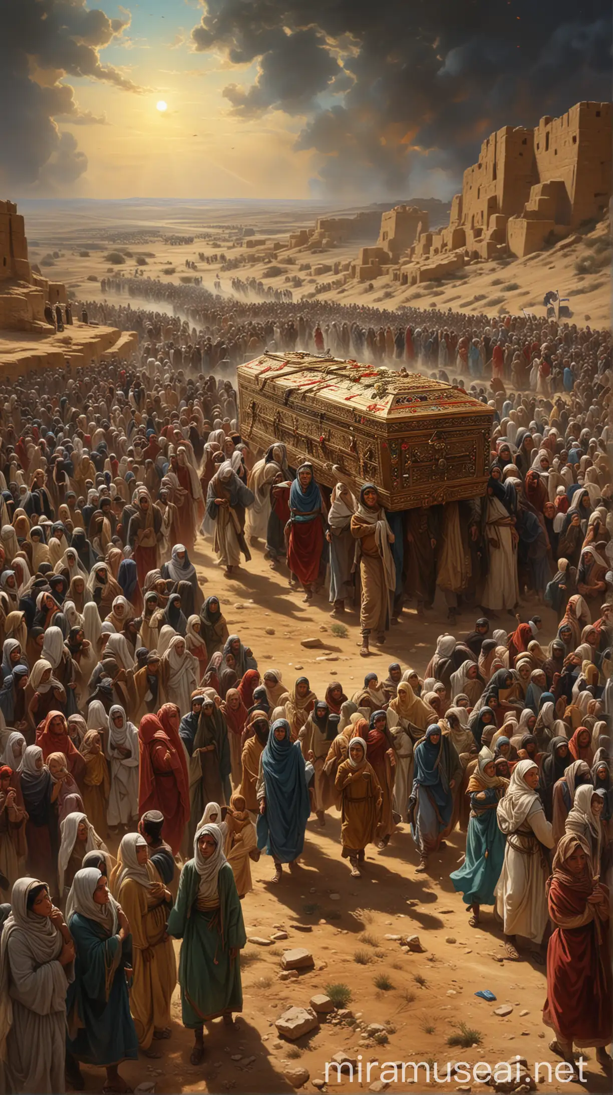 Divine Victory The Coffin of Sakina Leading the Children of Israel in Battle