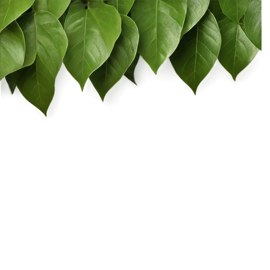 Exquisite-Lemon-Leafs-Border-PNG-Enhance-Your-Designs-with-HighQuality-Graphics