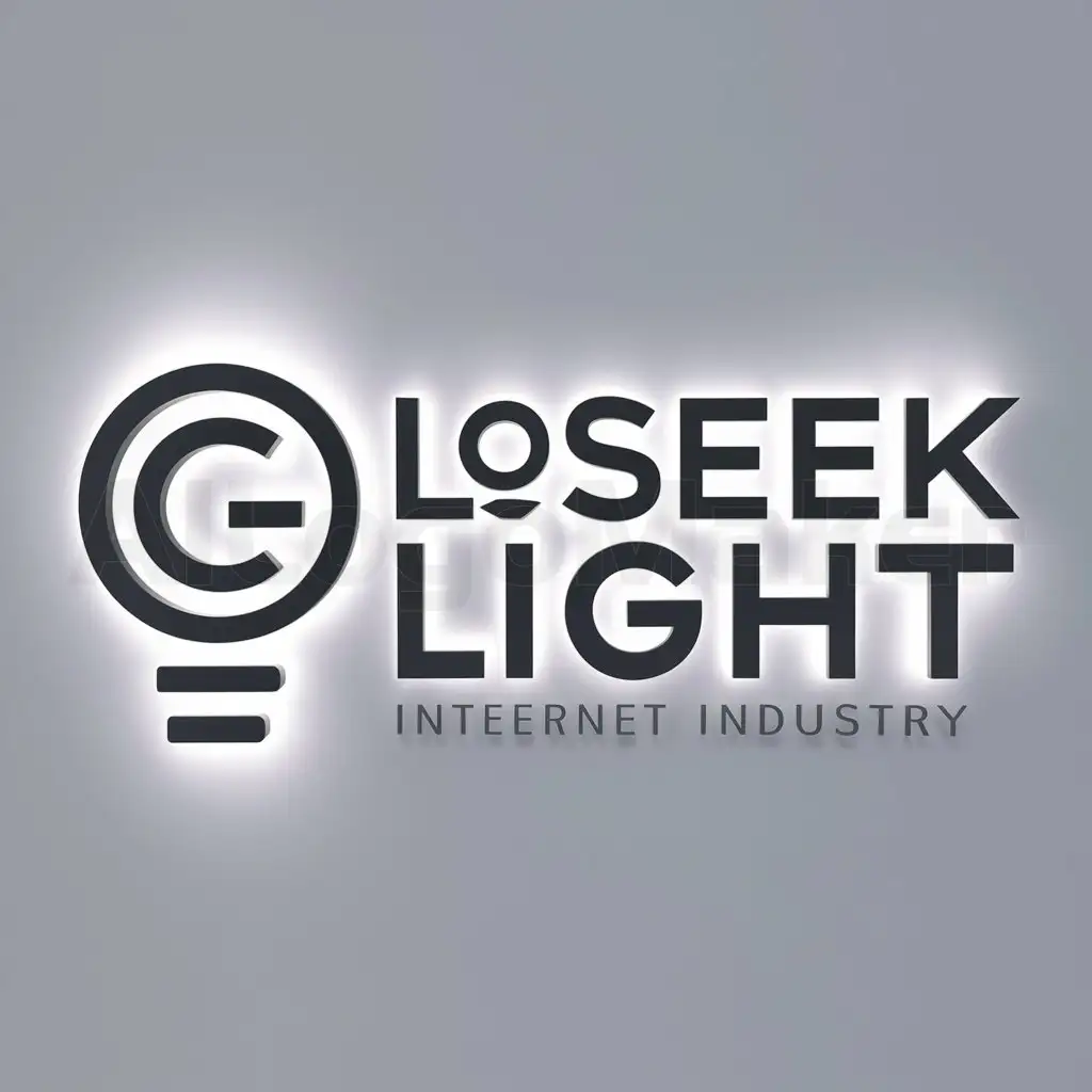 a logo design,with the text " loseek light
", main symbol:light, lighting,Moderate,be used in Internet industry,clear background