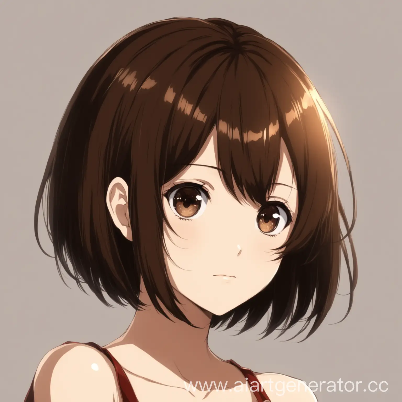 Brunette-Anime-Girl-with-Short-Hair-and-Brown-Eyes