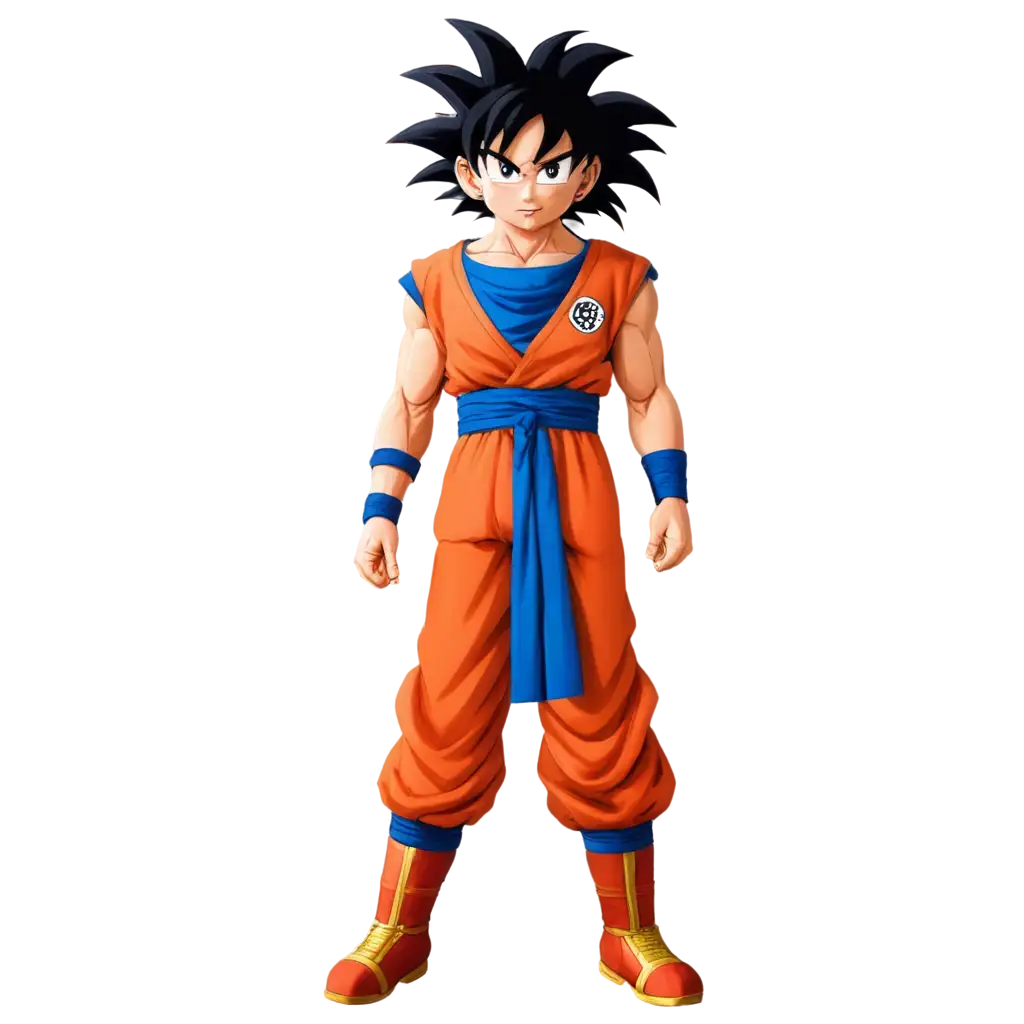 crie o goku de vestido