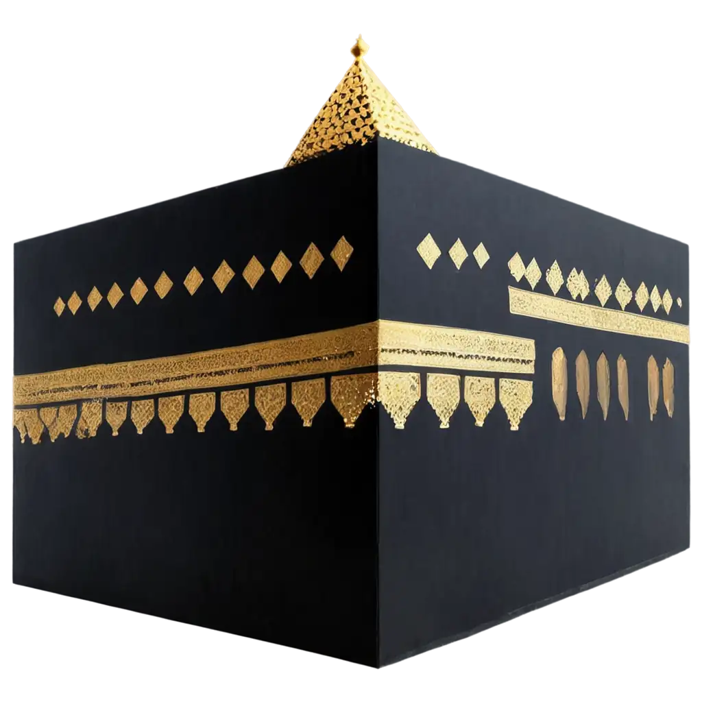 Kabba Sharif black color, 3d shape